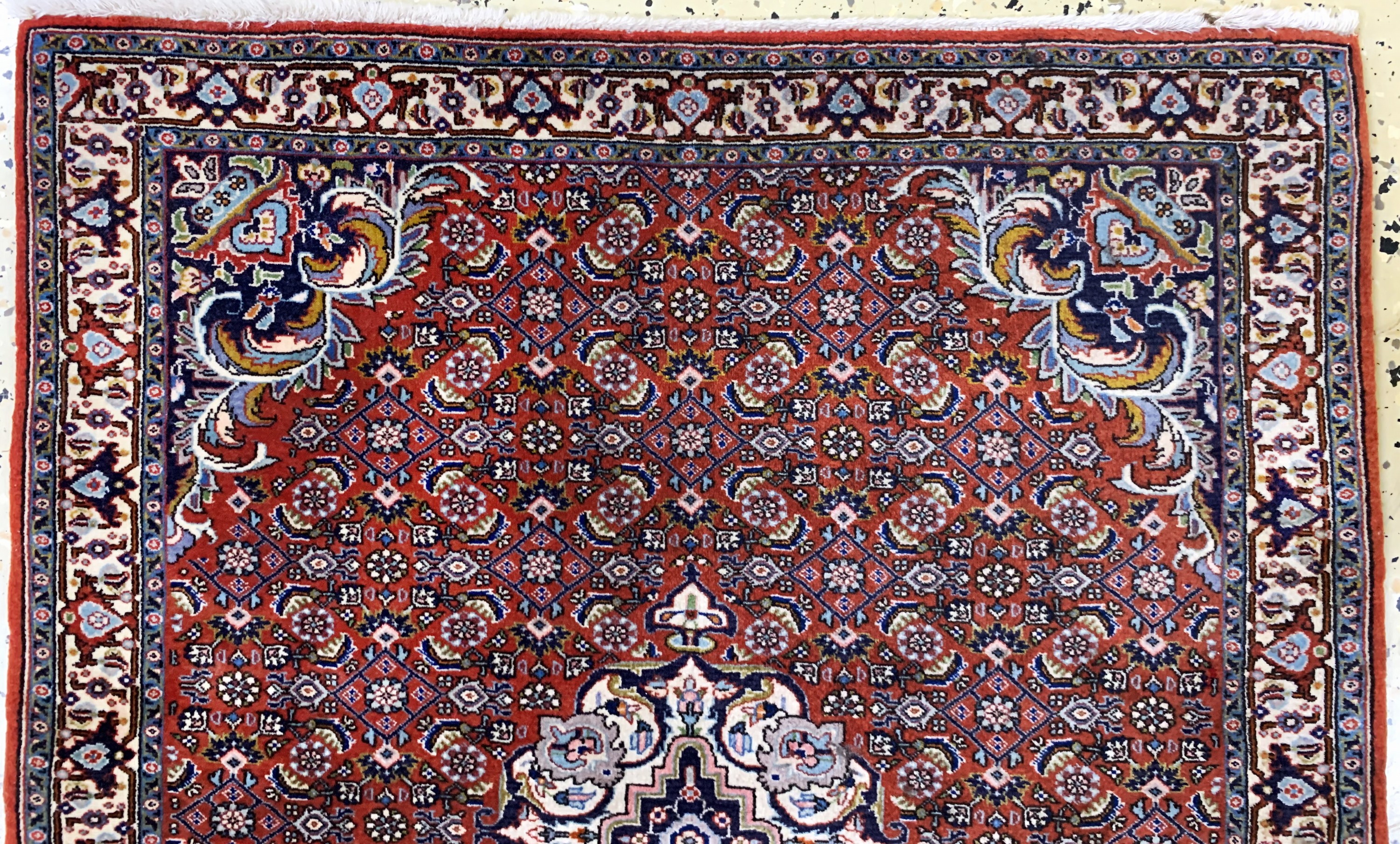 Detail a: Bidjar Sehr fein, Persien, Mitte 20.Jhd, Korkwolle auf Baumwolle, ca. 88 x 75 cm, ca. 640.000 Kn/qm, EHZ: 1-2