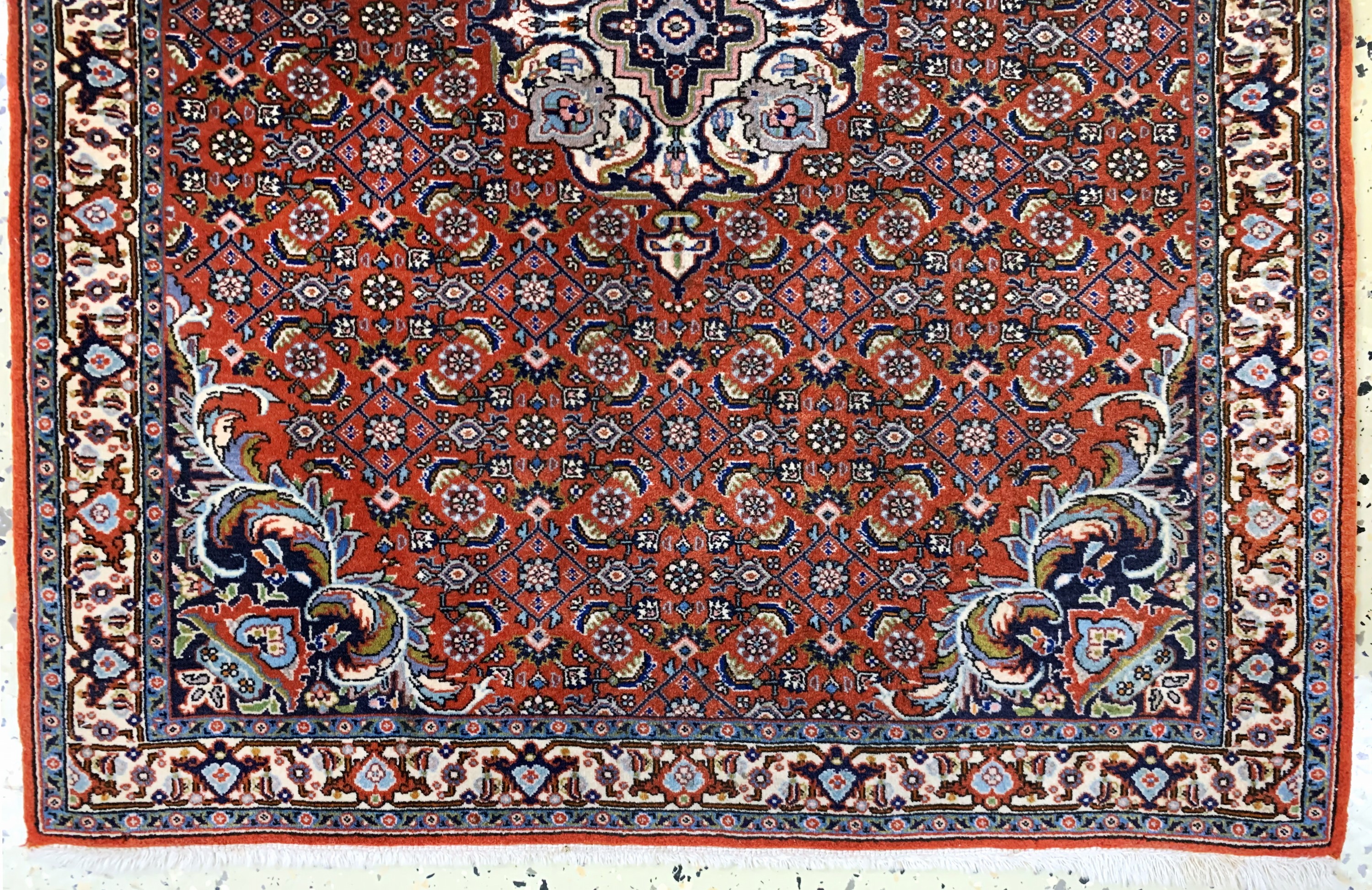 Detail c: Bidjar Sehr fein, Persien, Mitte 20.Jhd, Korkwolle auf Baumwolle, ca. 88 x 75 cm, ca. 640.000 Kn/qm, EHZ: 1-2