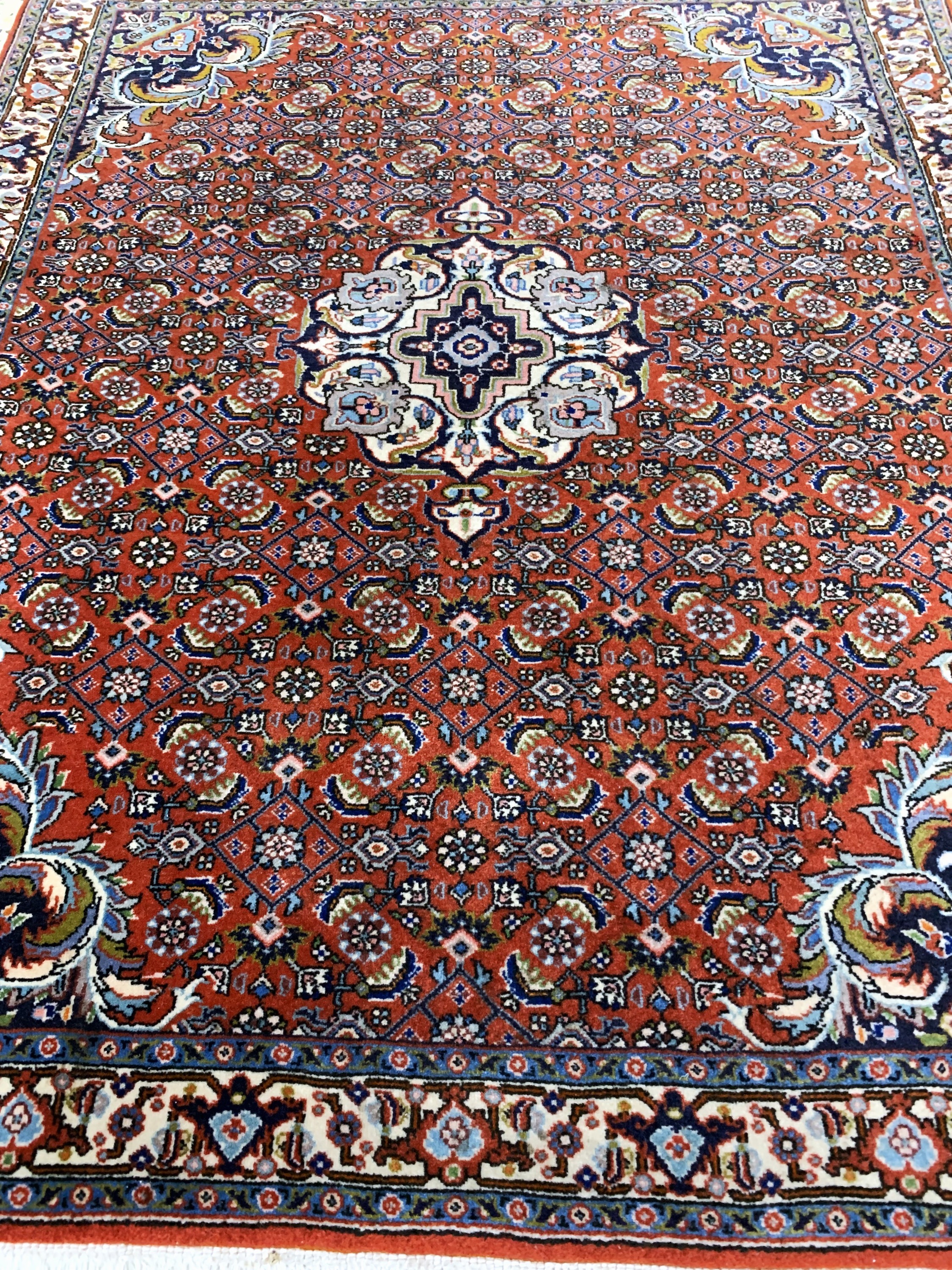 Detail d: Bidjar Sehr fein, Persien, Mitte 20.Jhd, Korkwolle auf Baumwolle, ca. 88 x 75 cm, ca. 640.000 Kn/qm, EHZ: 1-2