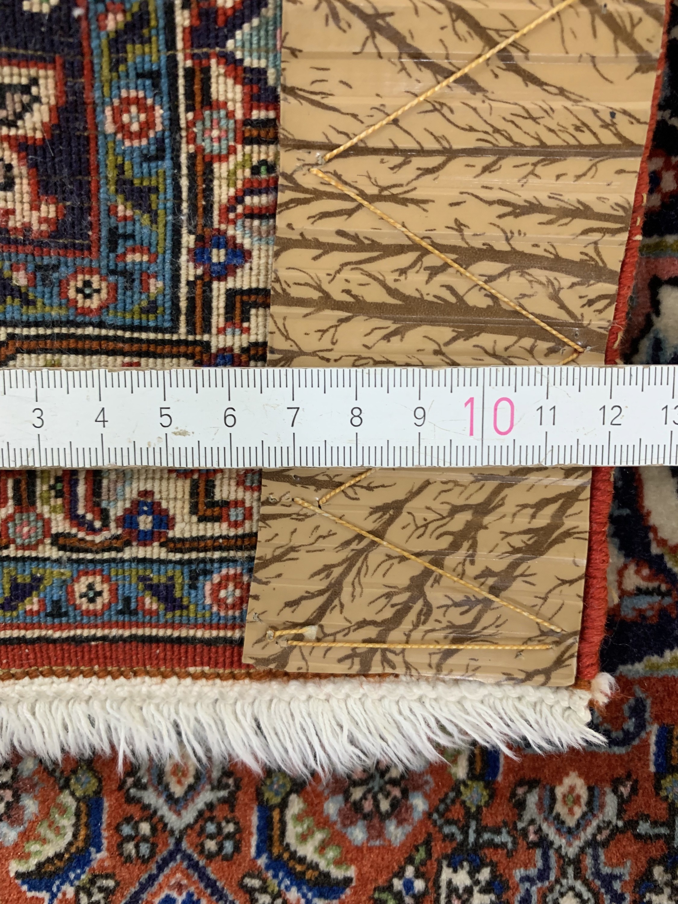 Detail e: Bidjar Sehr fein, Persien, Mitte 20.Jhd, Korkwolle auf Baumwolle, ca. 88 x 75 cm, ca. 640.000 Kn/qm, EHZ: 1-2