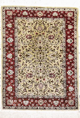 Image Hereke silk fine turkey, signed # "Özipek #", mid 20th century, pure ...