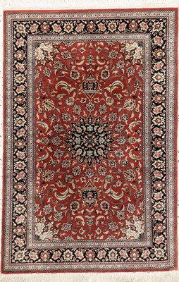 Image Qum Seide fine, Persia, late 20th century, pure natural silk, approx. 113 x 77 cm, ...
