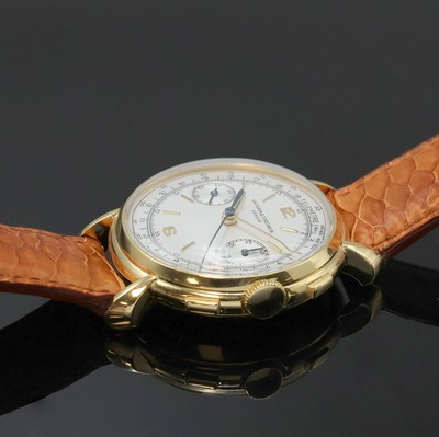 26955255b - VACHERON & CONSTANTIN seltener Herrenchronograph in GG 750/000 Referenz 4178, ...