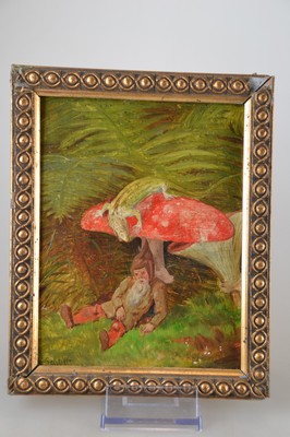 26955298a - Heinrich Schlitt, 1849 Biebrich-1923 München, wohl Studie, ruhender Zwerg unter ...