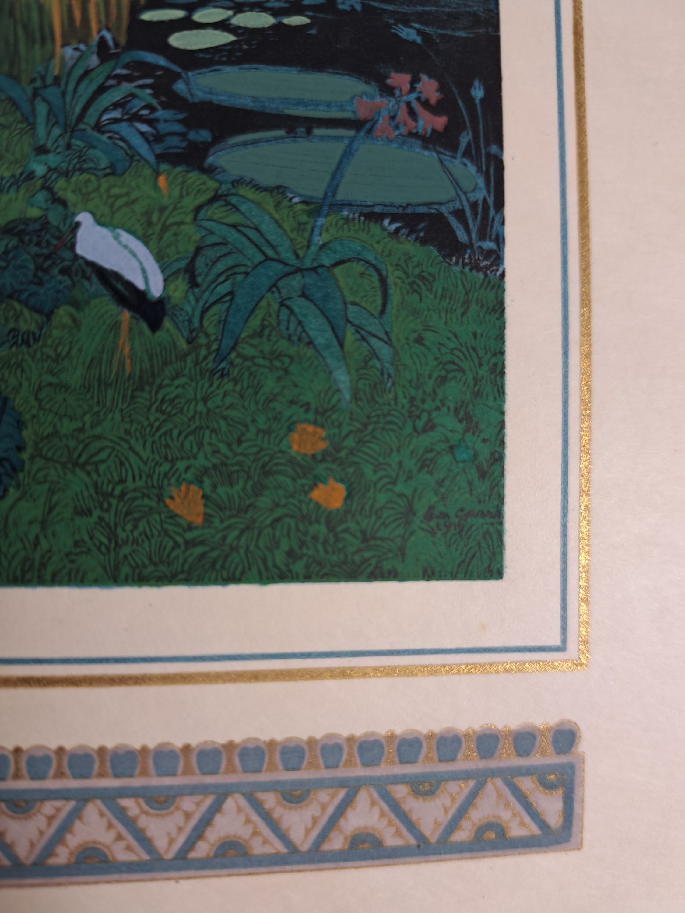 Detail t: Victor Barrucand (1864-1934): Le Chariot de Terre cuite, Paris, Piazza 1921, 4°, mit 20 handkolorierten Tafeln auf Japan-Papier, Ex. 19/25, mit ...