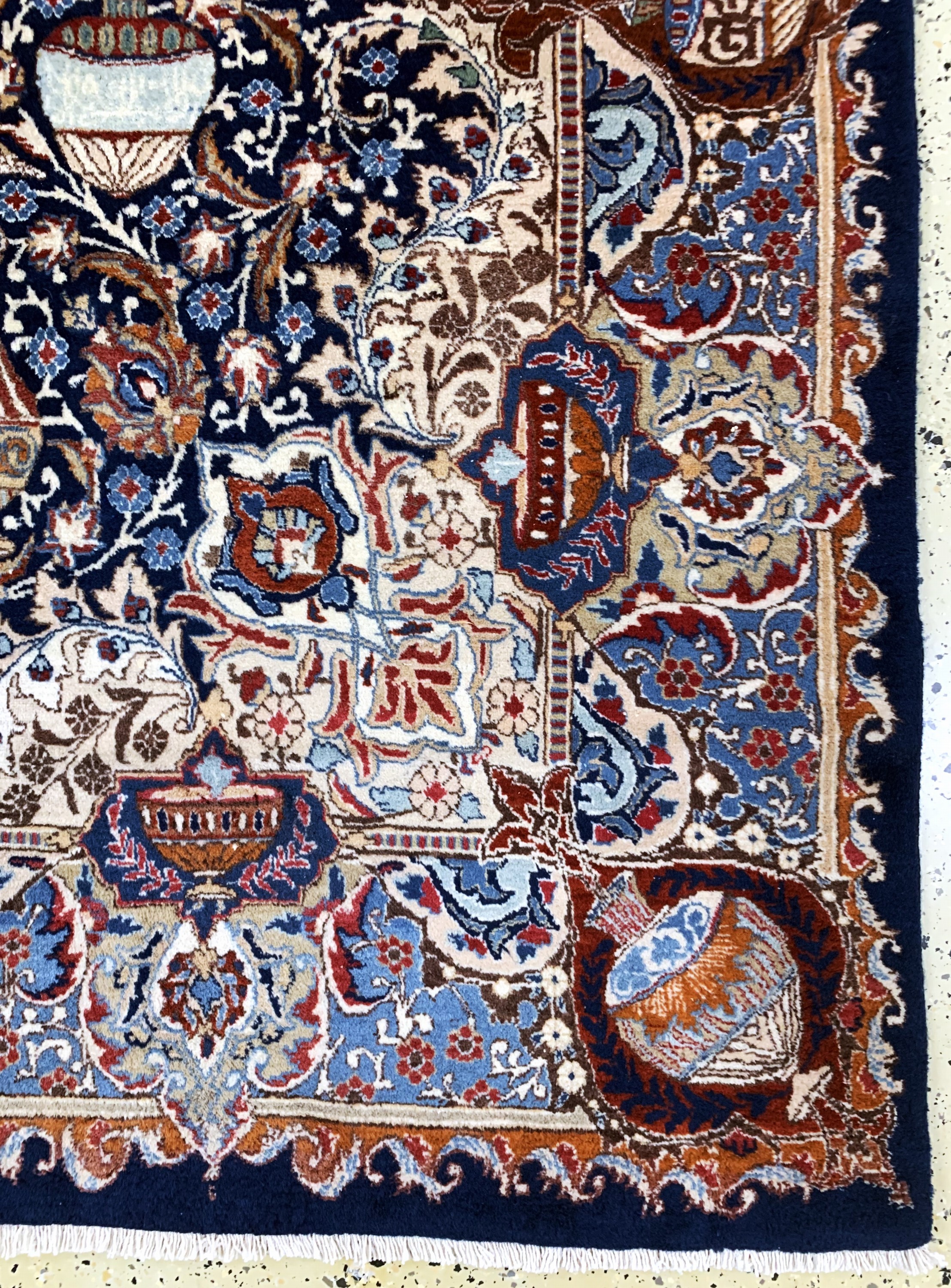 Detail a: Kaschmar, Persien, Mitte 20.Jhd, Wolle auf Baumwolle, ca. 280 x 195 cm, EHZ: 2
