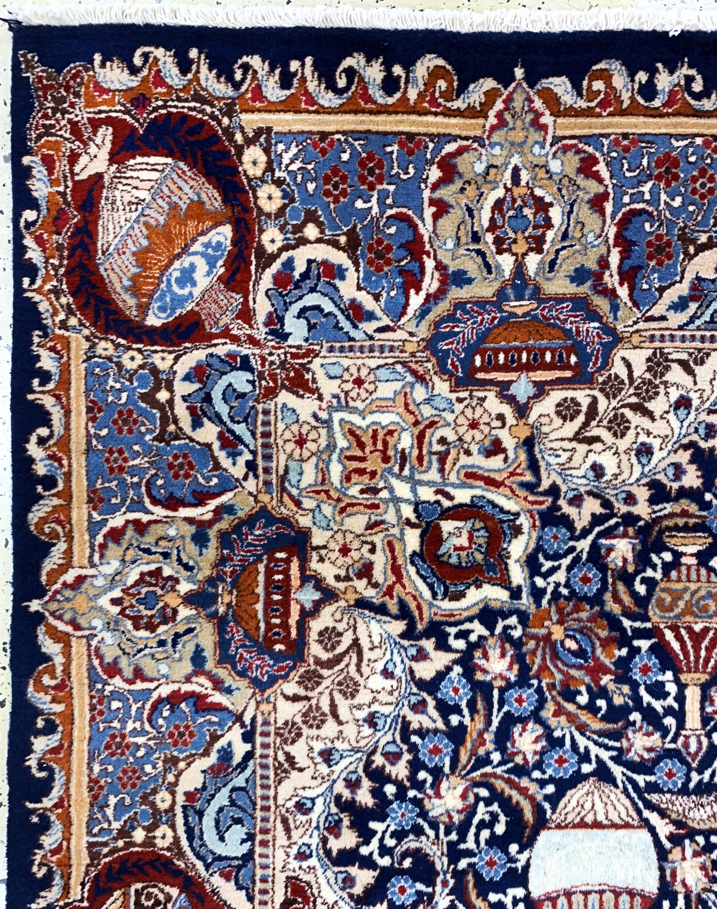 Detail d: Kaschmar, Persien, Mitte 20.Jhd, Wolle auf Baumwolle, ca. 280 x 195 cm, EHZ: 2