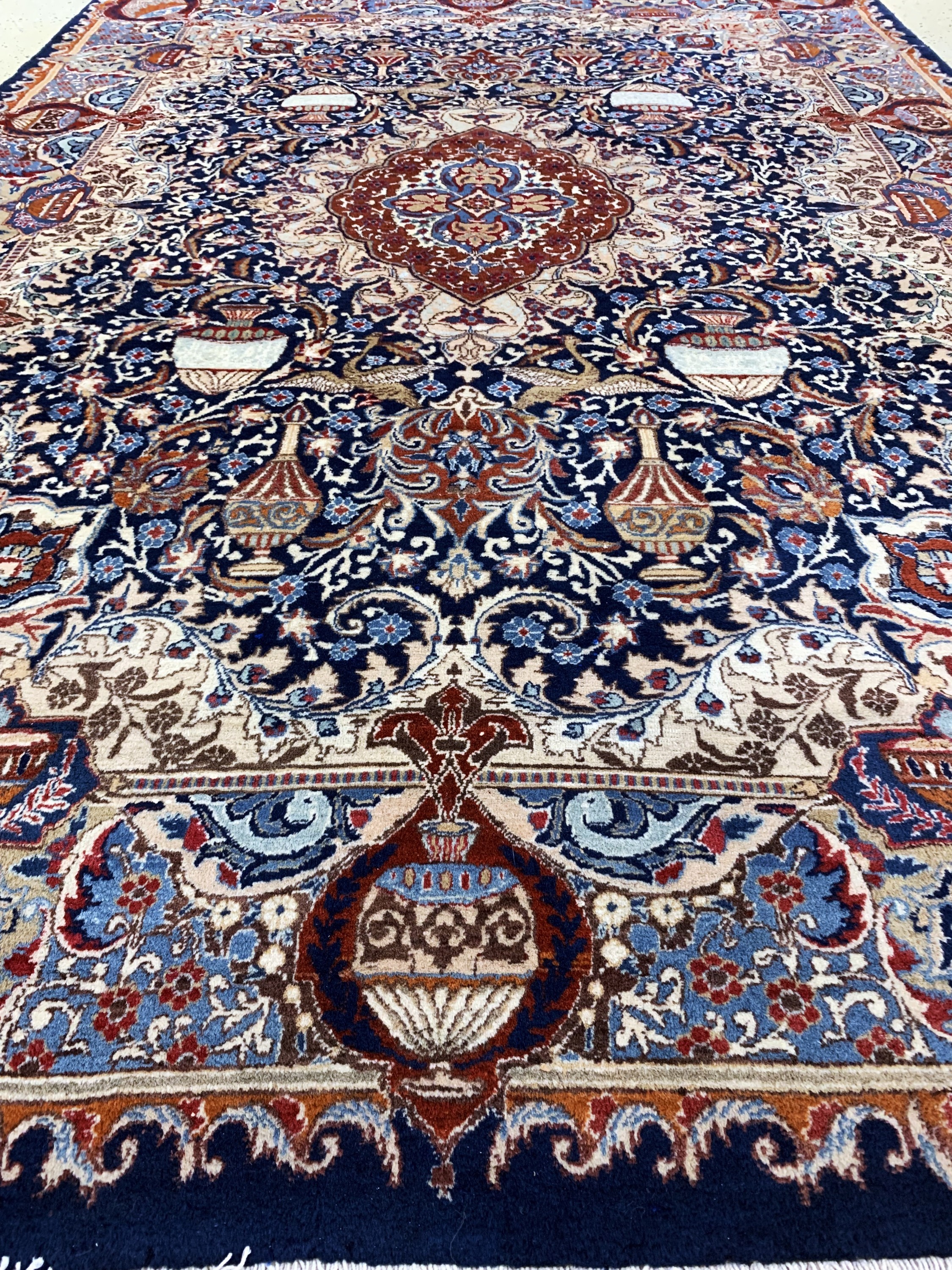 Detail f: Kaschmar, Persien, Mitte 20.Jhd, Wolle auf Baumwolle, ca. 280 x 195 cm, EHZ: 2
