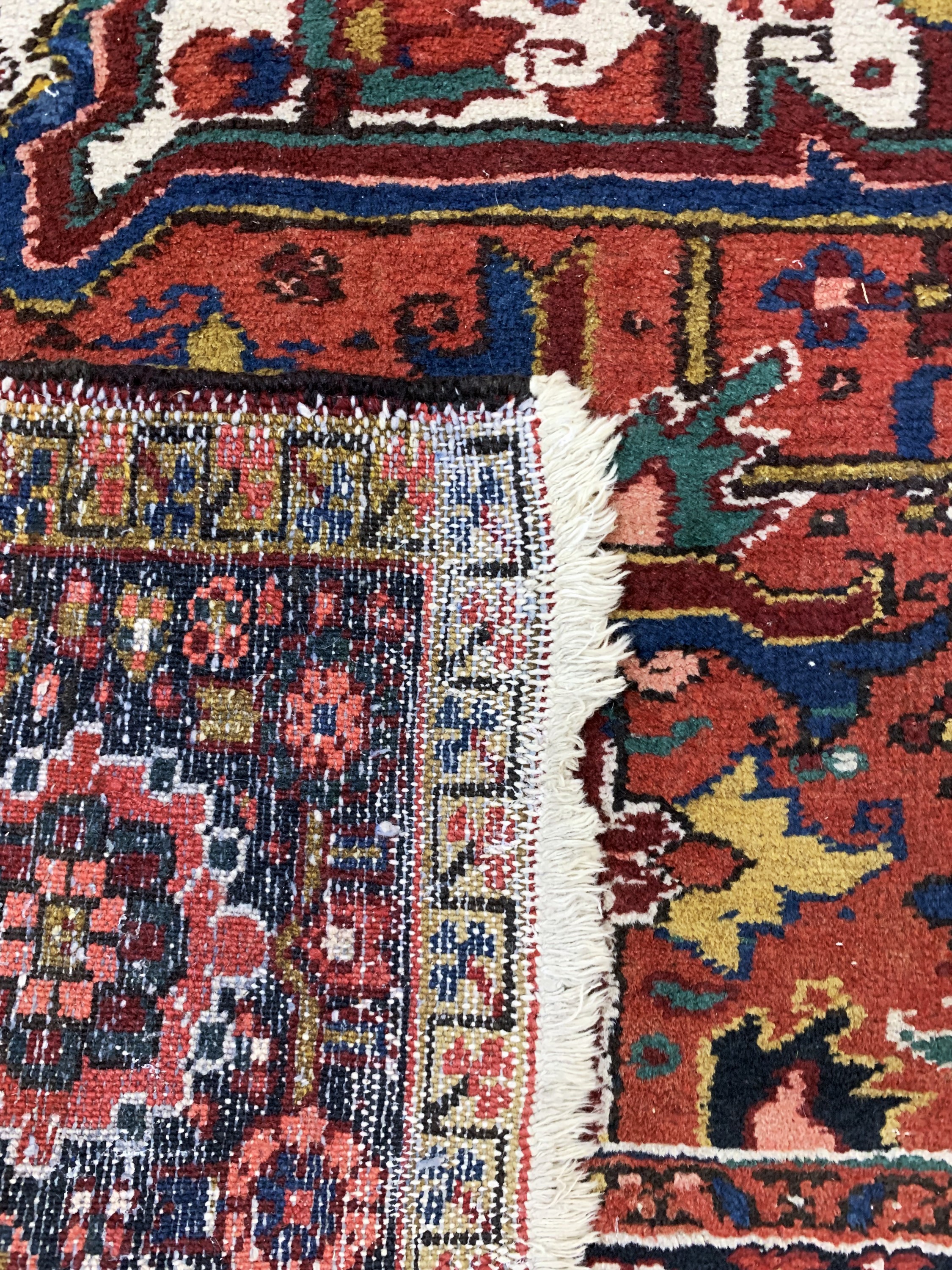 Detail g: Heriz alt, Persien, Anfang 20.Jhd, Wolle auf Baumwolle, ca. 365 x 275 cm, EHZ: 3