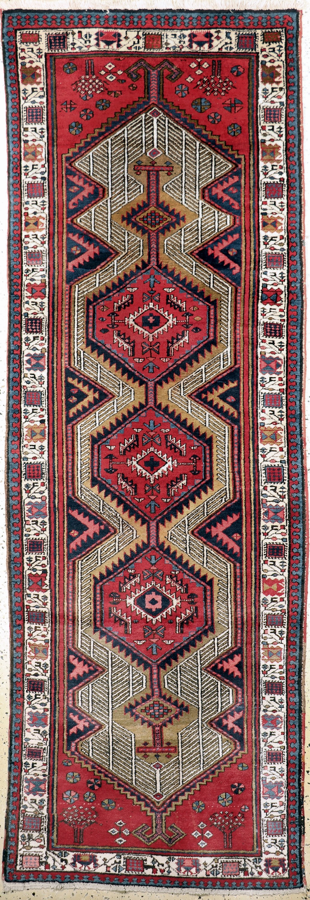 Meschgin, Persien, Mitte 20.Jhd, Wolle auf Baumwolle, ca. 310 x 108 cm, EHZ: 2