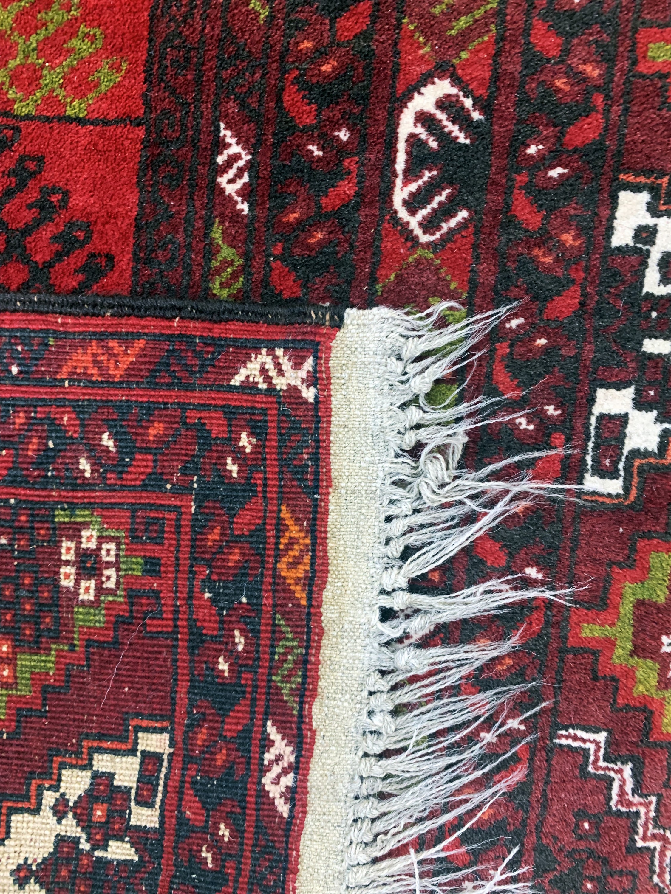 Detail f: Ersari Engsi, Afghanistan, Mitte 20.Jhd, Wolle auf Wolle, ca. 250 x 168 cm, EHZ: 2