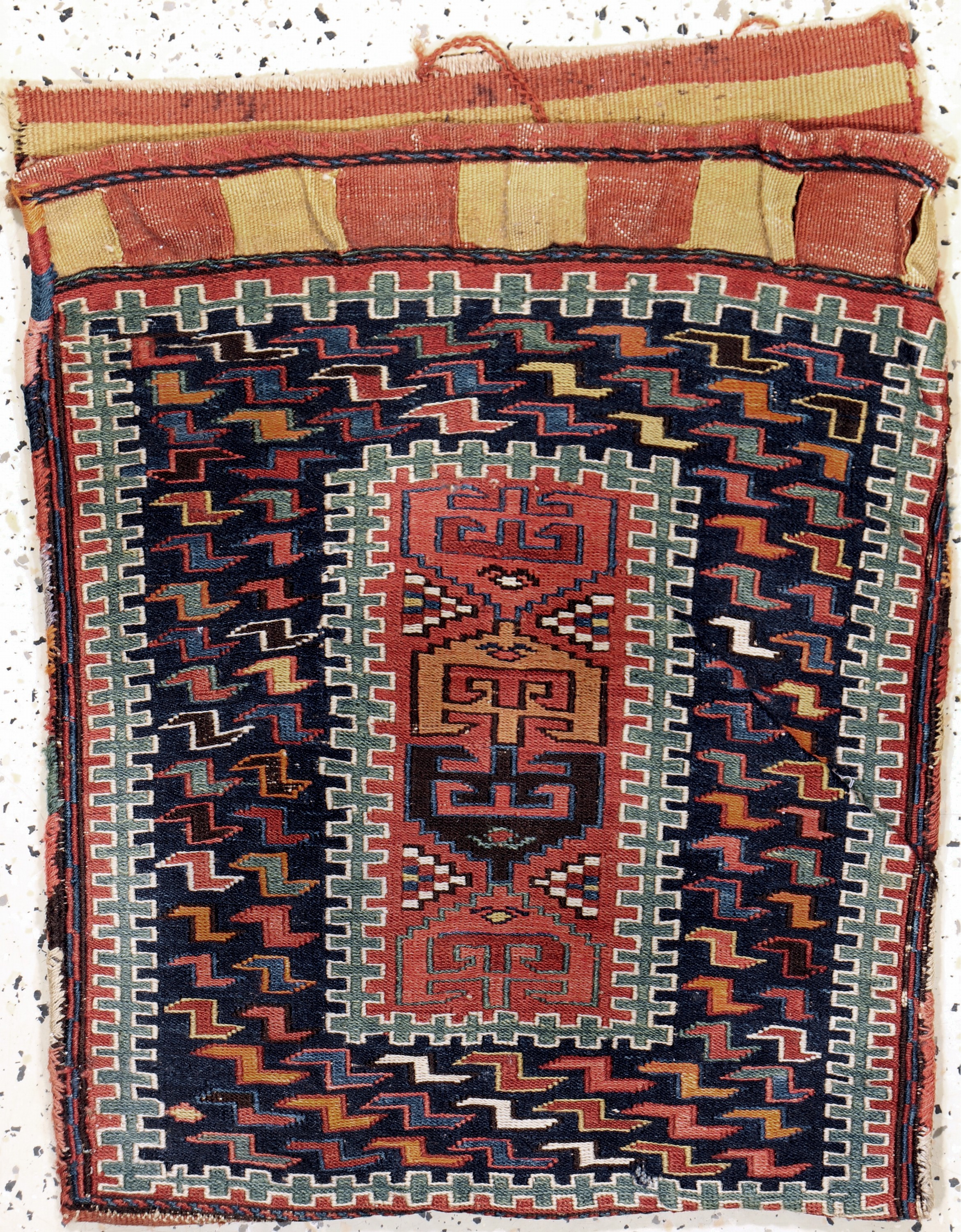 Shahsawan Sumakh-Tasche, Persien, um 1900, Wolle auf Wolle, ca. 60 x 50 cm, EHZ: 2