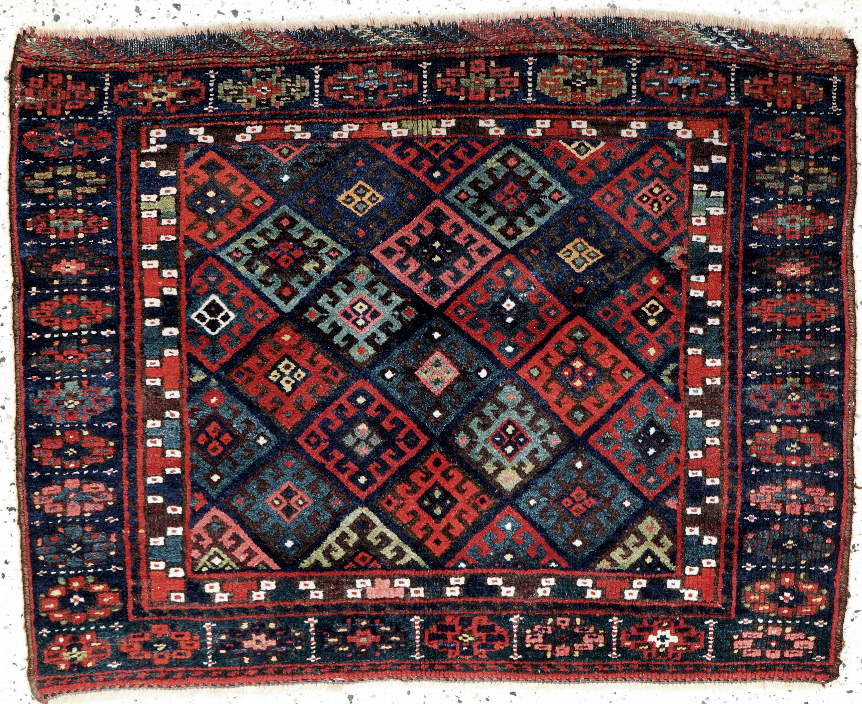 Jaf Taschenfront, Persien, um 1900, Wolle auf Wolle, ca. 100 x 80 cm, EHZ: 2-3
