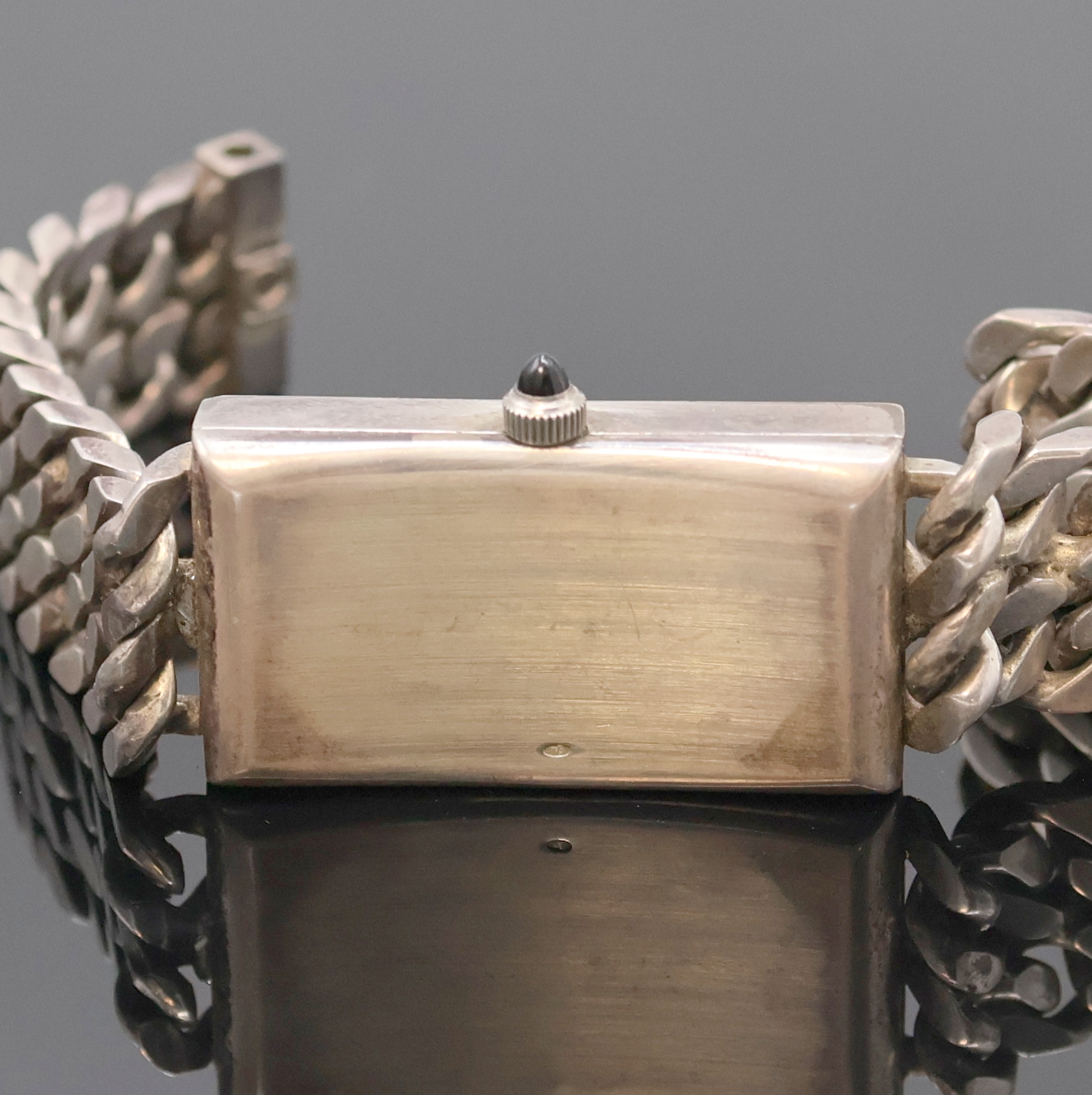 Detail d: OMEGA De Ville Armbanduhr aus der Serie "Jeux d´ Argent" Referenz 8269, Handaufzug, Schweiz um 1972, 2-teil., massives 925er Silbergeh. ...