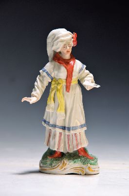 Image 26957735 - Porzellanfigur, Frankenthal, Chinese, (17)75, stehender Chinese mit Notenblatt, bunt ...