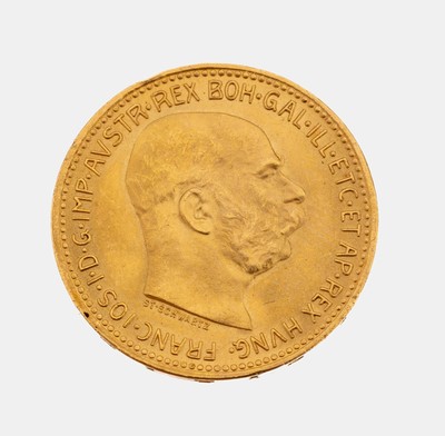 Image 26957753 - Goldmünze 20 Kronen, Österreich-Ungarn, 1915, offizielle Nachprägung