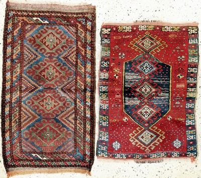 Image 2 Lots Yastik, Türkei, um 1900, Wolle auf Wolle, ca. 92 x 52 cm, EHZ: ...