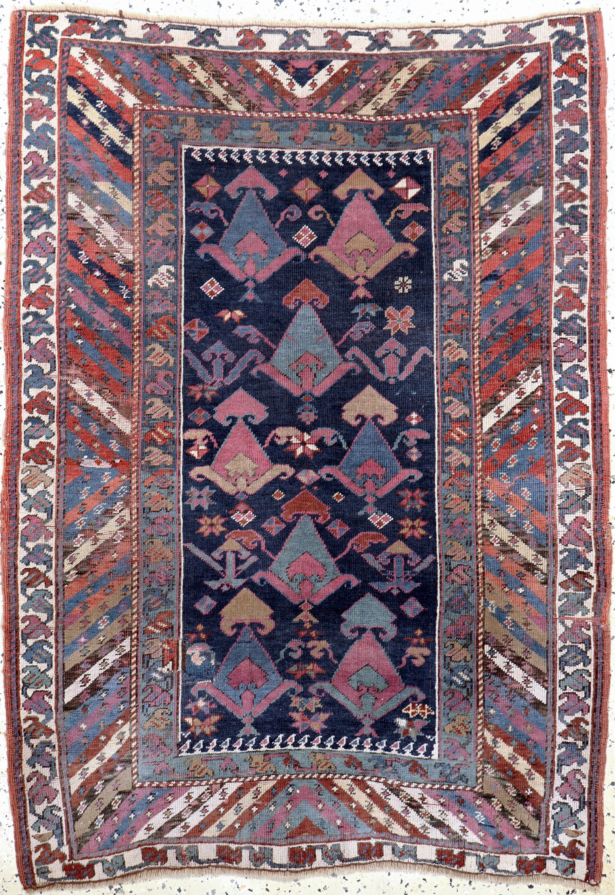 Kazak antik"Talisch", Kaukasus, 19.Jhd, Wolle auf Wolle, ca. 134 x 97 cm, EHZ: 3