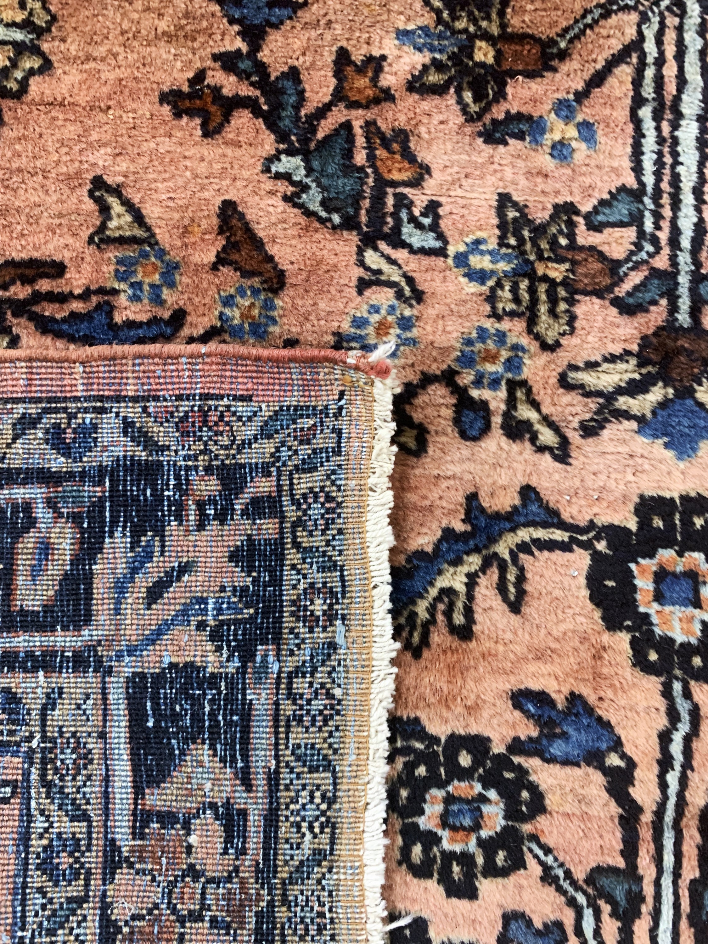 Detail e: Us Re-Import Sarogh antik, Persien, um 1900, Korkwolle auf Baumwolle, ca. 204 x 133 cm, EHZ: 2