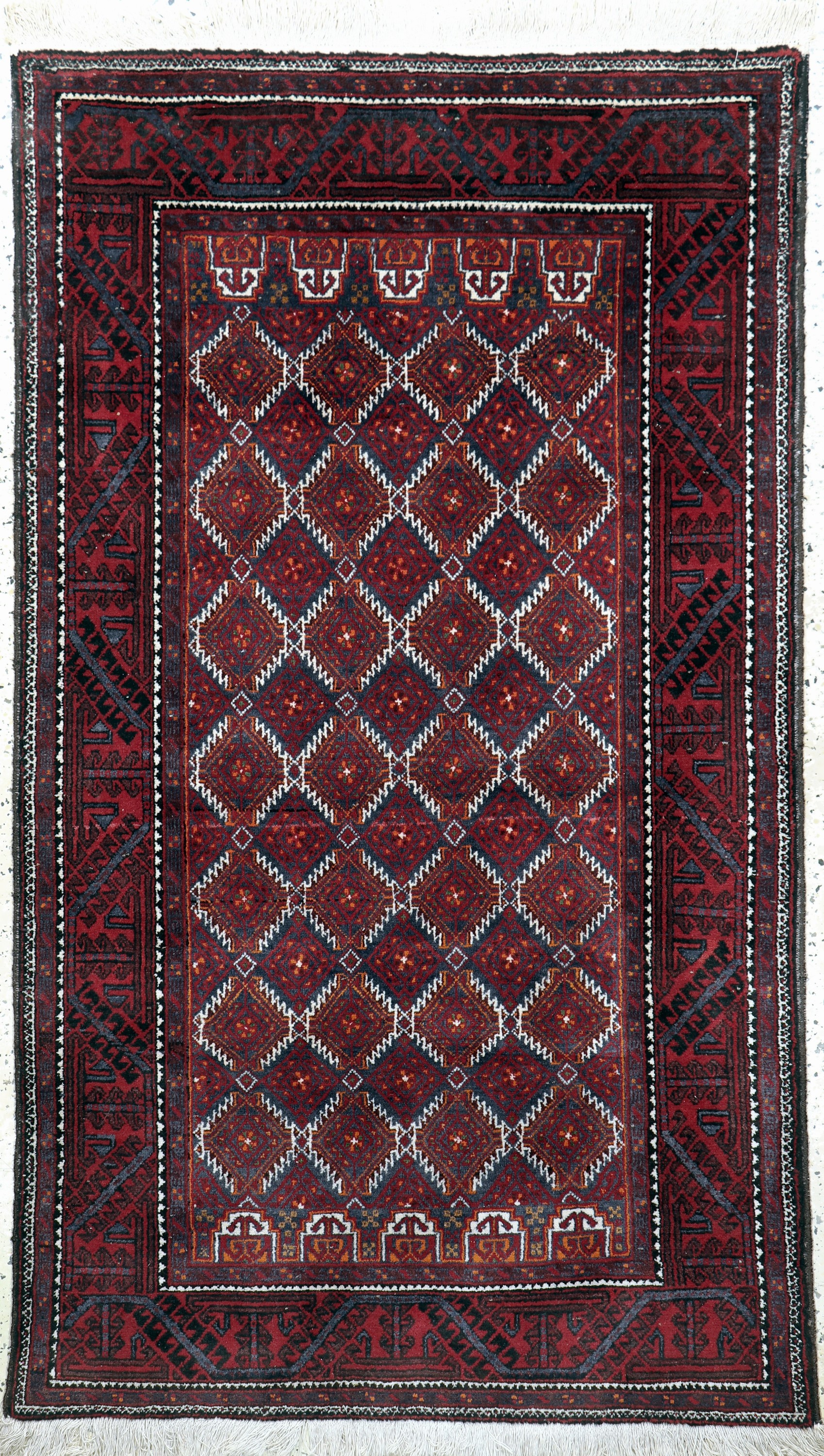 Belutsch, Persien, Mitte 20.Jhd, Wolle auf Baumwolle, ca. 177 x 103 cm, EHZ: 1-2