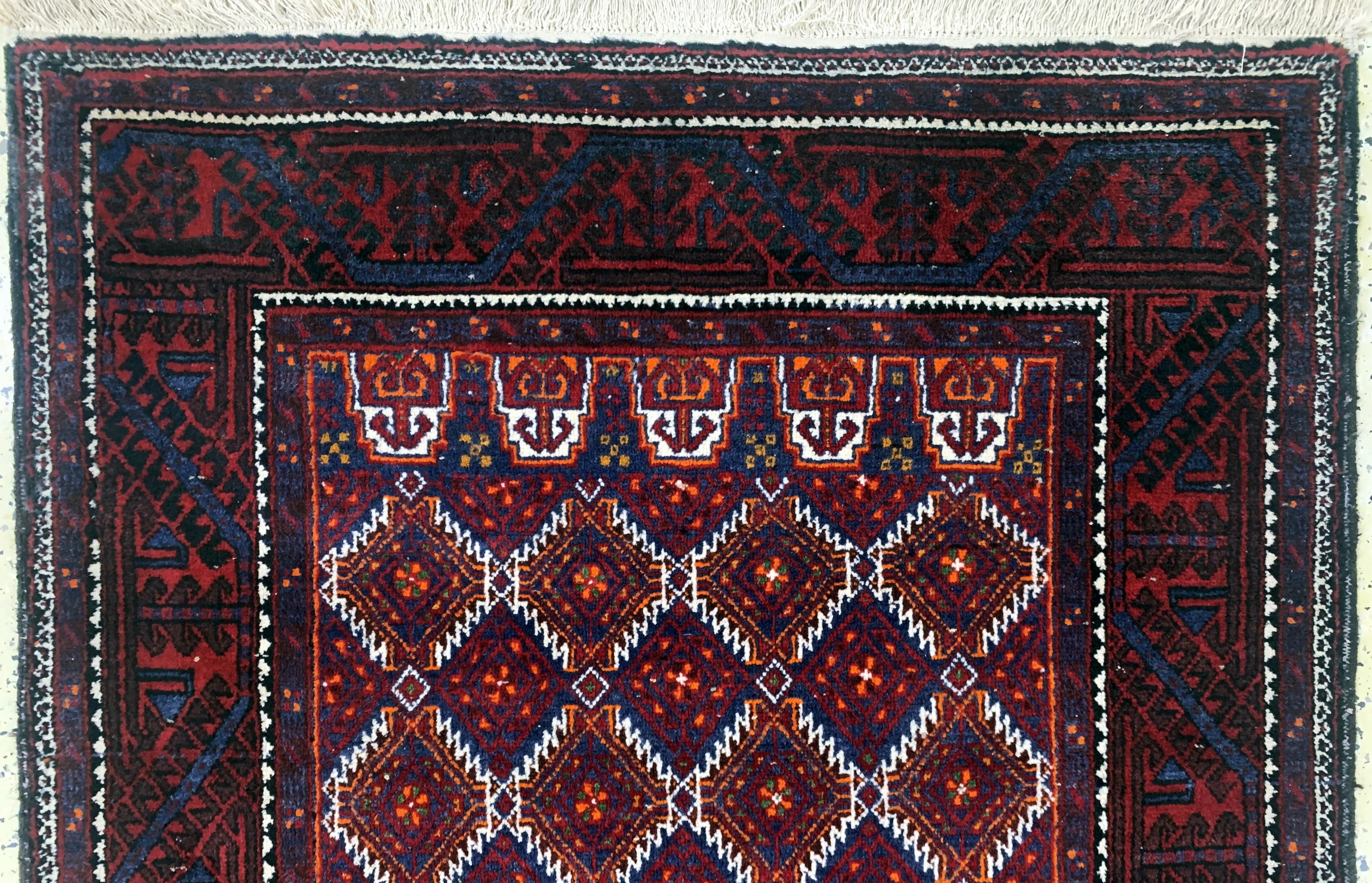 Detail a: Belutsch, Persien, Mitte 20.Jhd, Wolle auf Baumwolle, ca. 177 x 103 cm, EHZ: 1-2