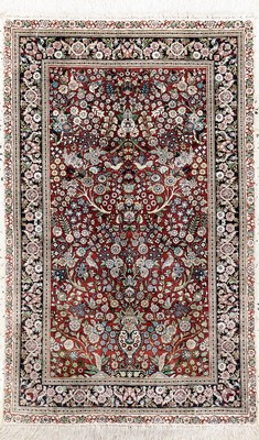 Image Hereke Seide fein, China, Mitte 20.Jhd, reine Naturseide, ca. 124 x 78 cm, ca. 1,0 Mio. ...