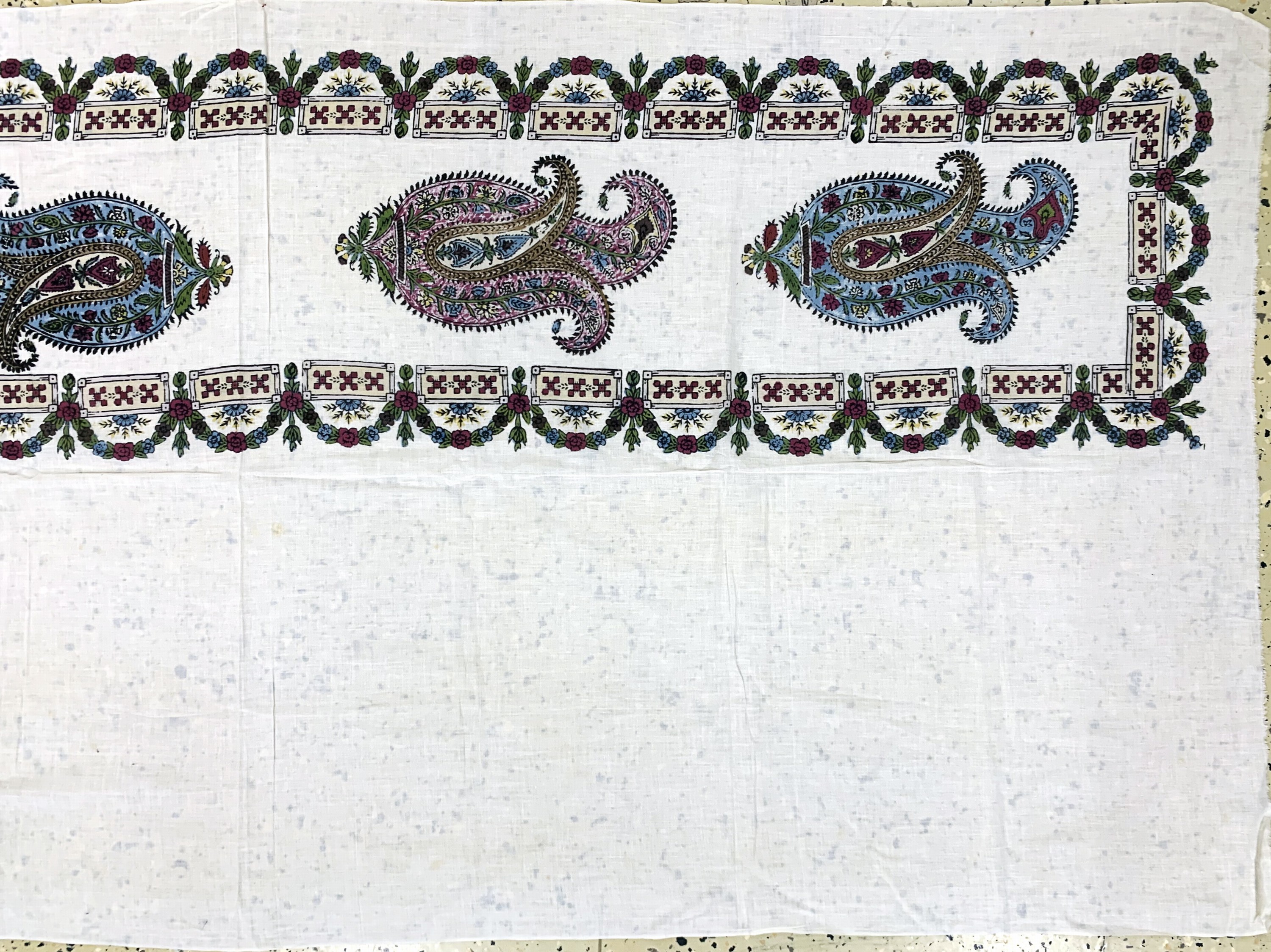 Detail i: 4 Lots Ghalamkar, Esfahan, Perisen, signiert, Mitte 20.Jhd, Stoff-bedruckt, ca. 273 x 85 cm, ca. 187.86 cm, ca. 56 x 54 cm, ca. 118 x 118 cm, ...