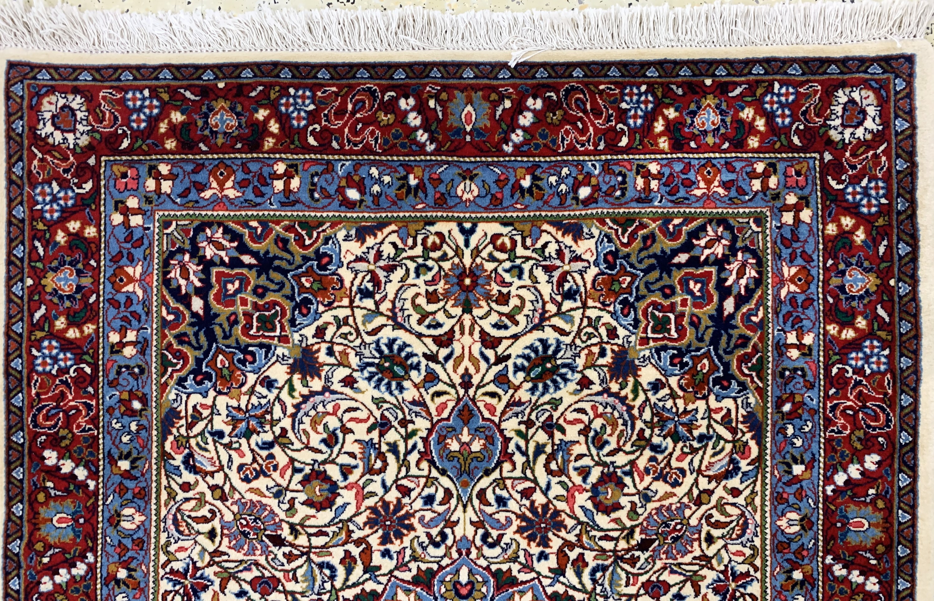 Detail a: Djosan fein, Persien, Mitte 20.Jhd, Korkwolle auf Baumwolle, ca. 151 x 103 cm, EHZ: 1-2