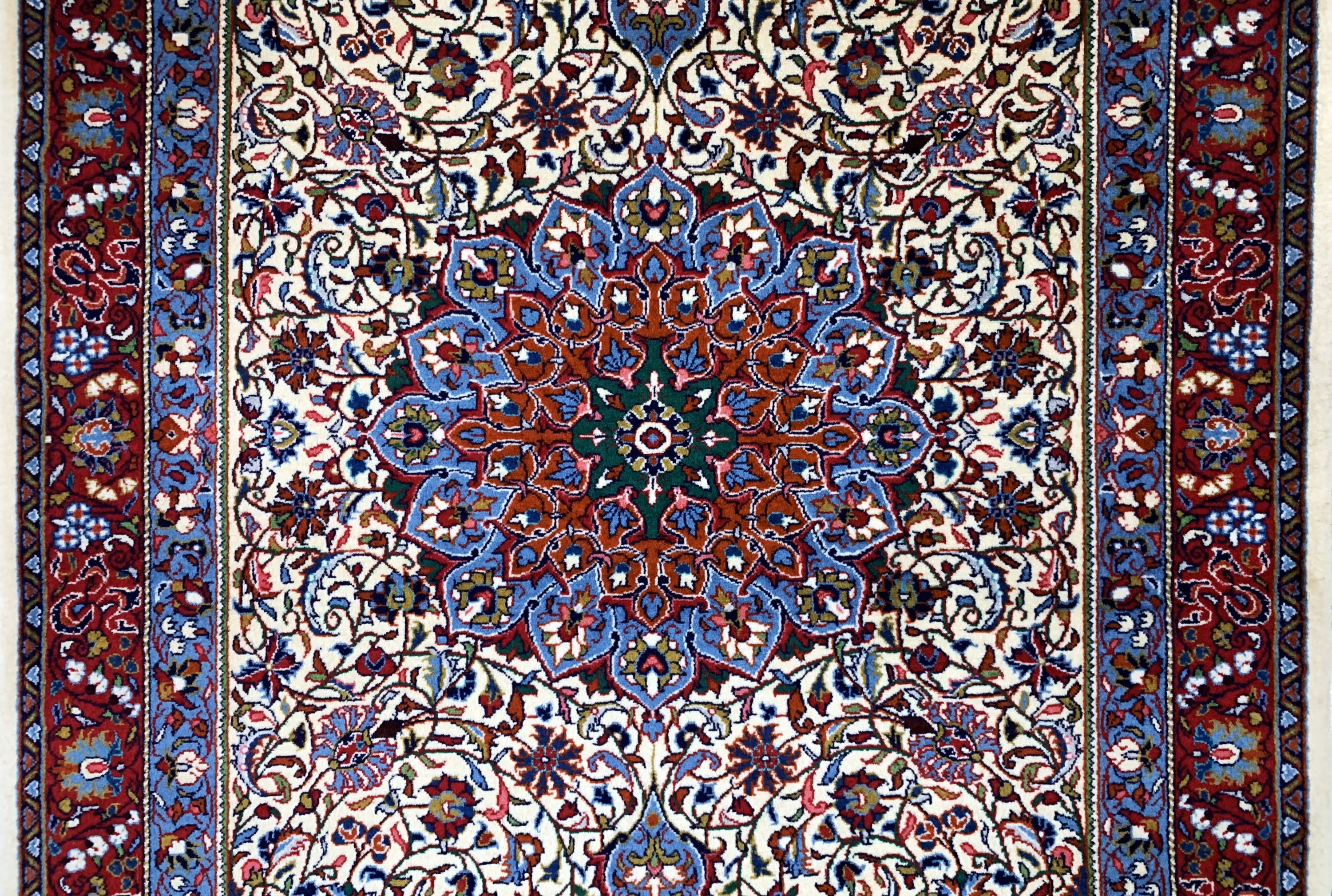 Detail b: Djosan fein, Persien, Mitte 20.Jhd, Korkwolle auf Baumwolle, ca. 151 x 103 cm, EHZ: 1-2