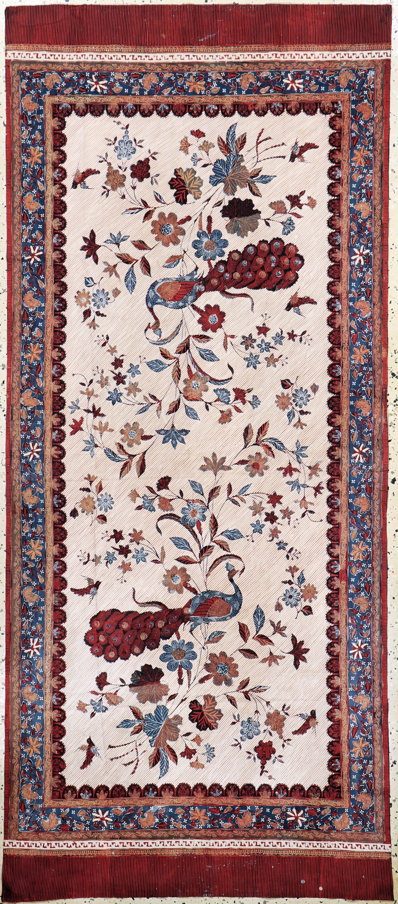 Kain Panjang, Java, Indonesien, Mitte 20.Jhd, Handgezeichnete Batik, ca. 187 x 82 cm, EHZ: 1-2