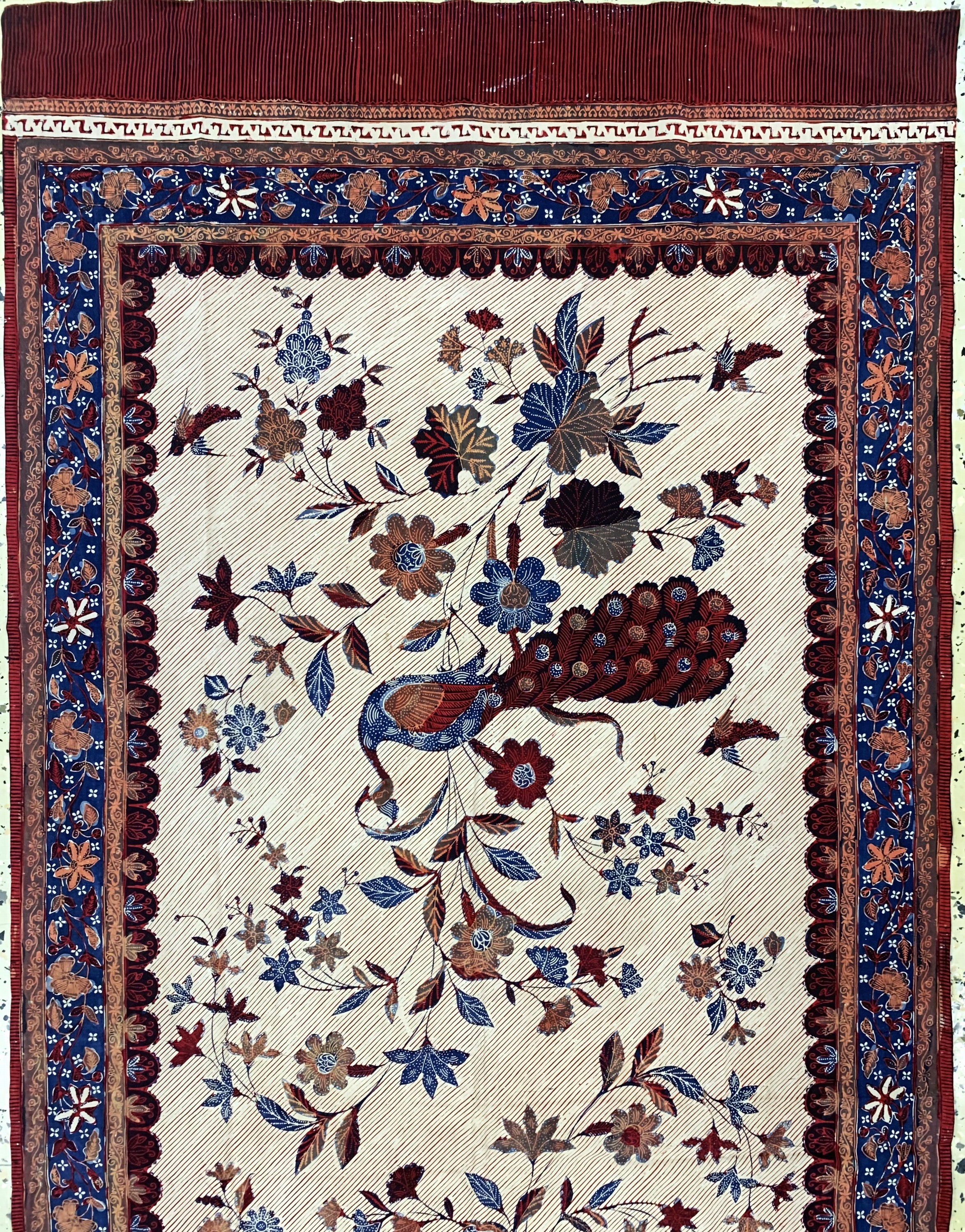 Detail a: Kain Panjang, Java, Indonesien, Mitte 20.Jhd, Handgezeichnete Batik, ca. 187 x 82 cm, EHZ: 1-2