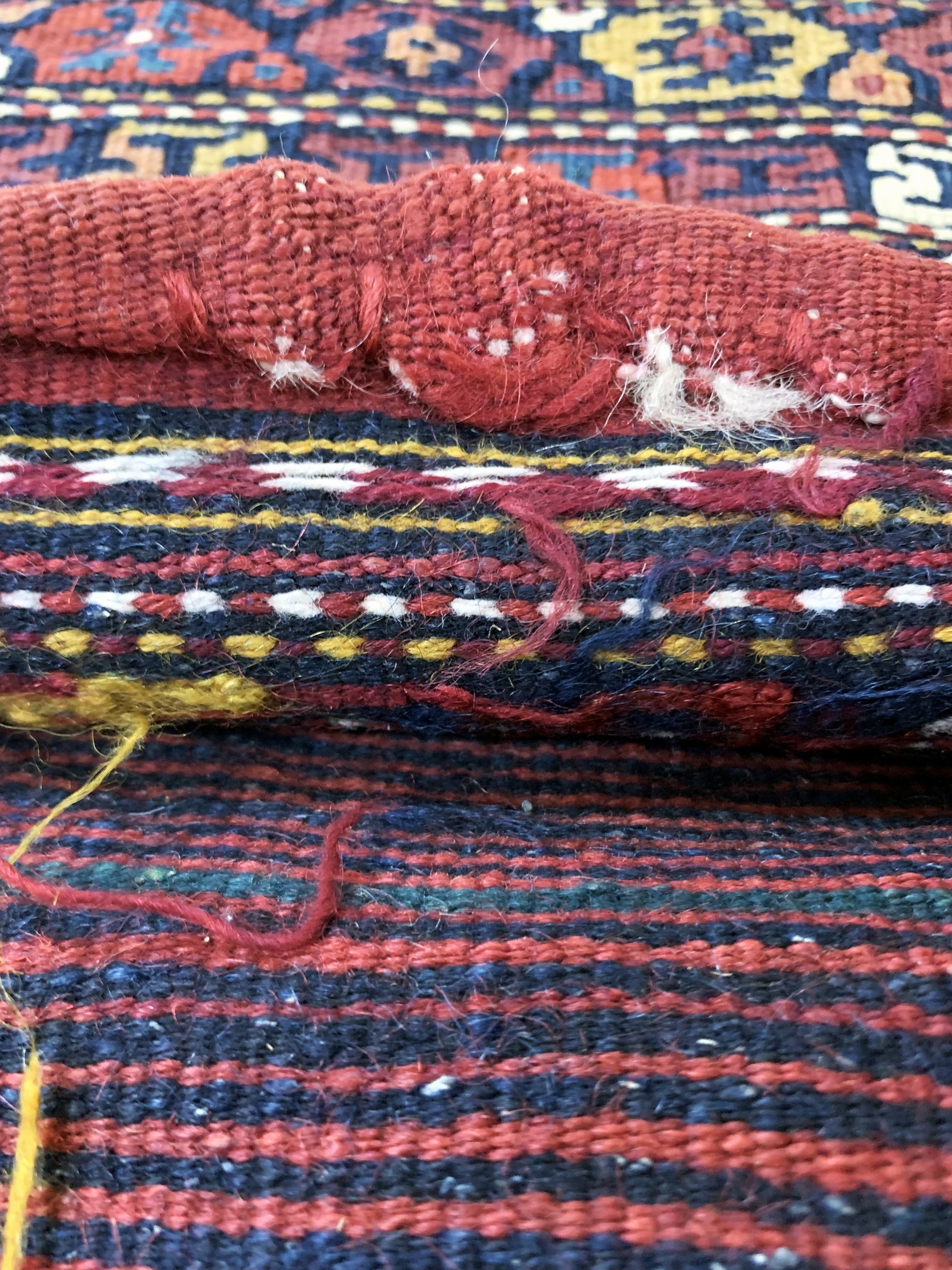 Detail c: 4 Lots Salztasche & Taschen, Persien, um 1900 , Wolle auf Wolle, ca. 113 x 44 cm, EHZ: 3