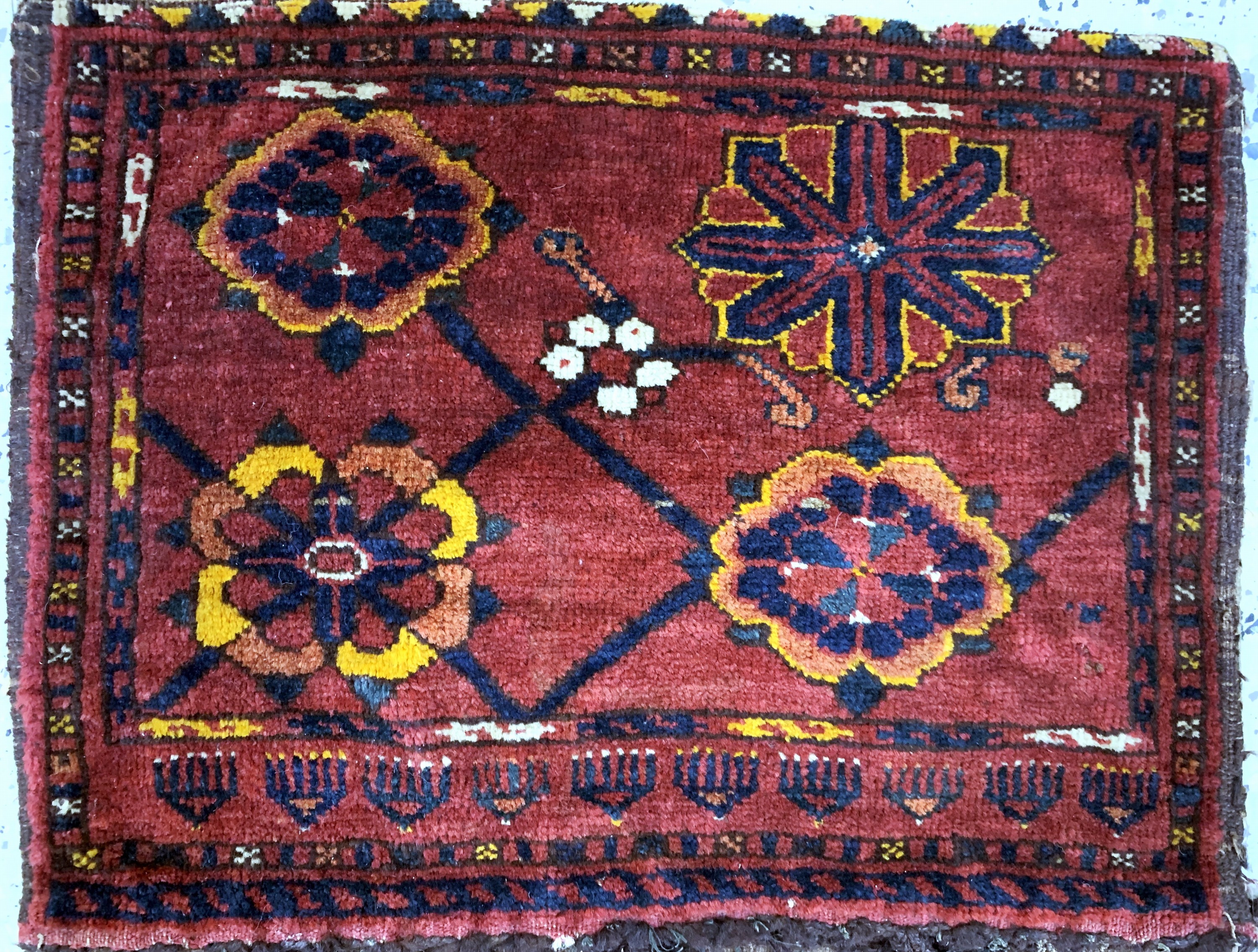 Detail a: 3 Lots Torba & Tasche, Beschir, Turkmenistan, 19.Jhd, Wolle auf Wolle, ca. 146x 29 cm, EHZ: 4