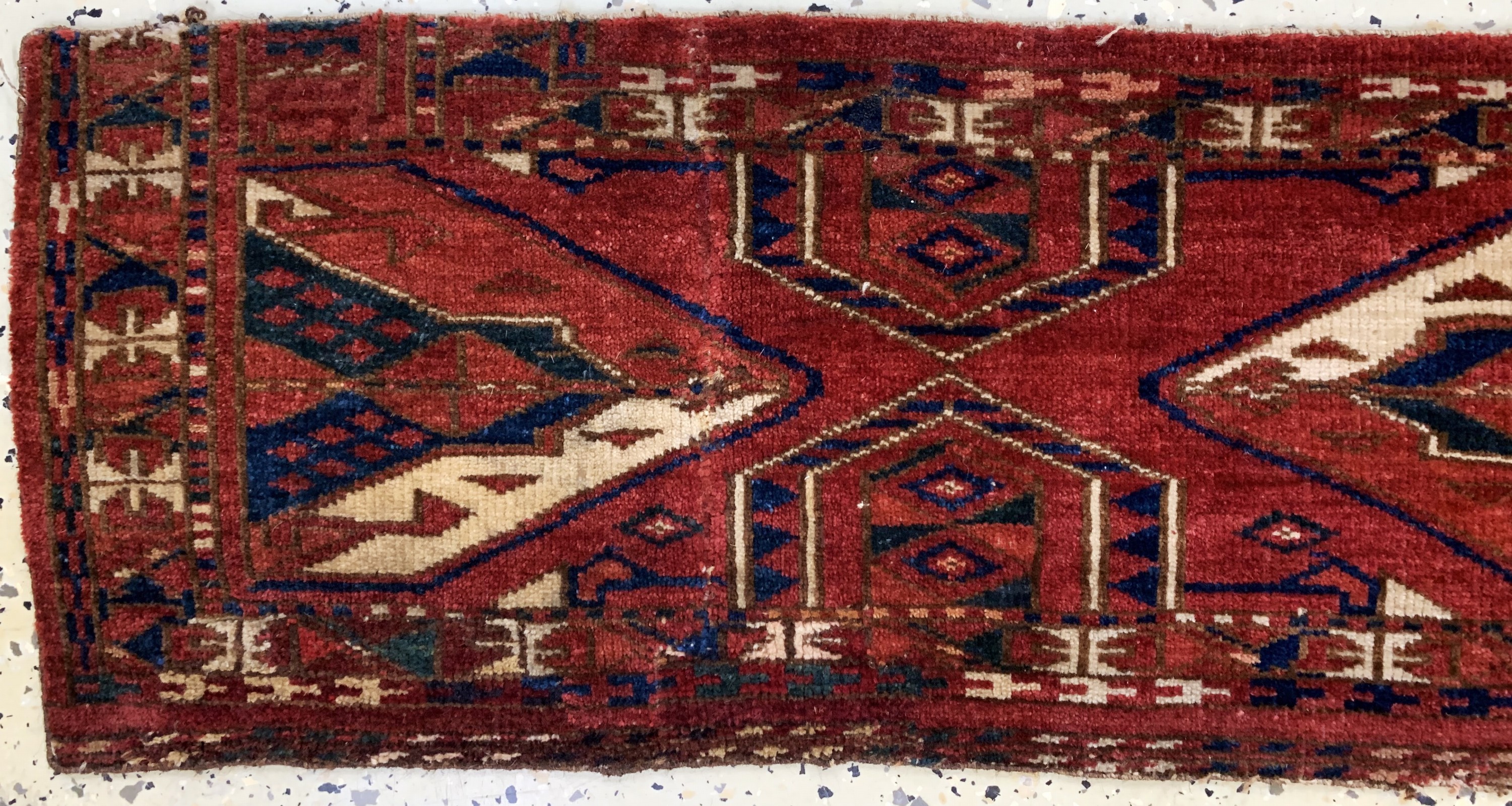 Detail h: 3 Lots Torba & Tasche, Beschir, Turkmenistan, 19.Jhd, Wolle auf Wolle, ca. 146x 29 cm, EHZ: 4