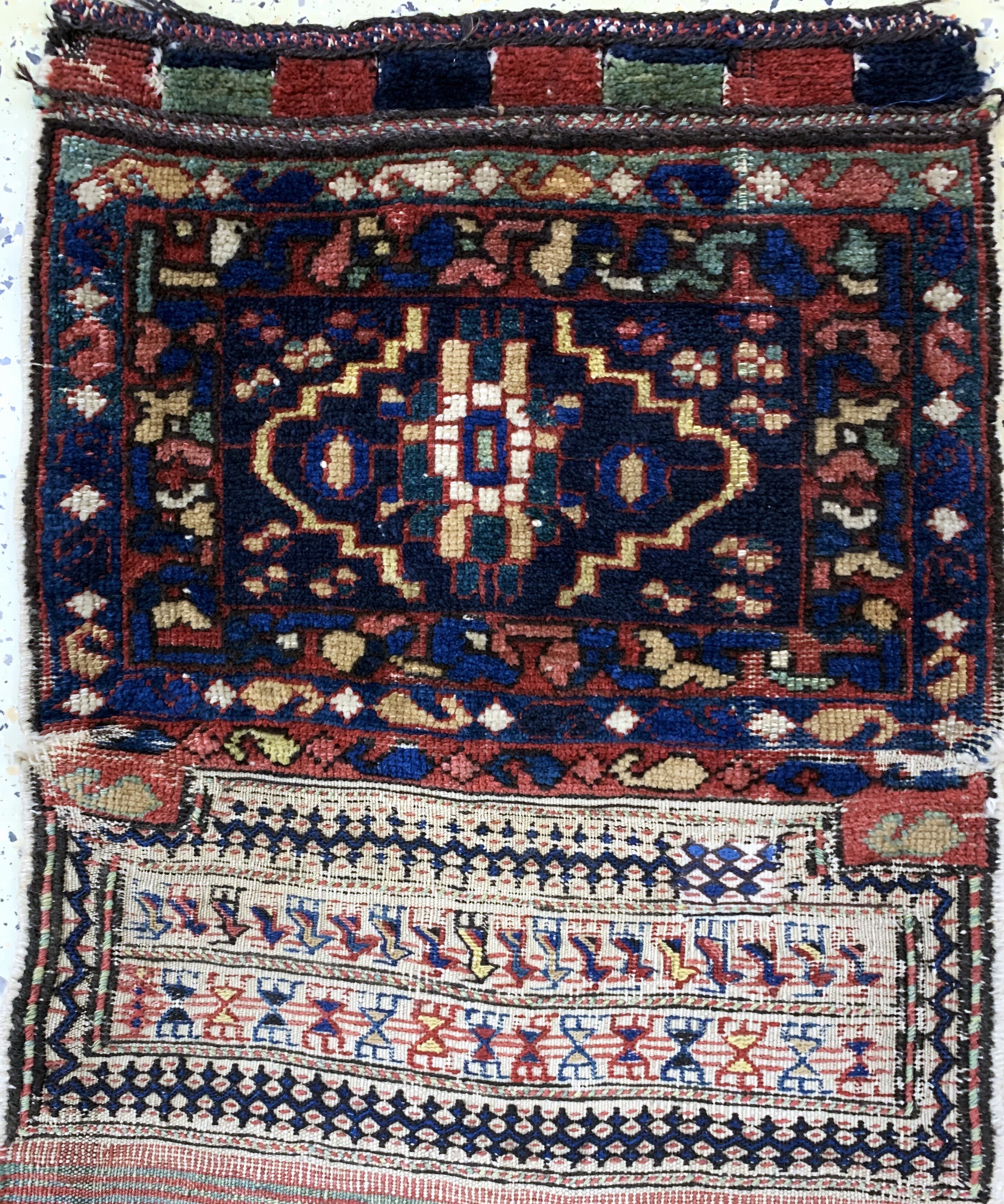 Detail b: 2 Lots Luri, Persien, Salztasche & Tasche, 19.Jhd, Wolle auf Wolle, ca. 178 x 59 cm, ca. 43 x 36 cm, EHZ: 3