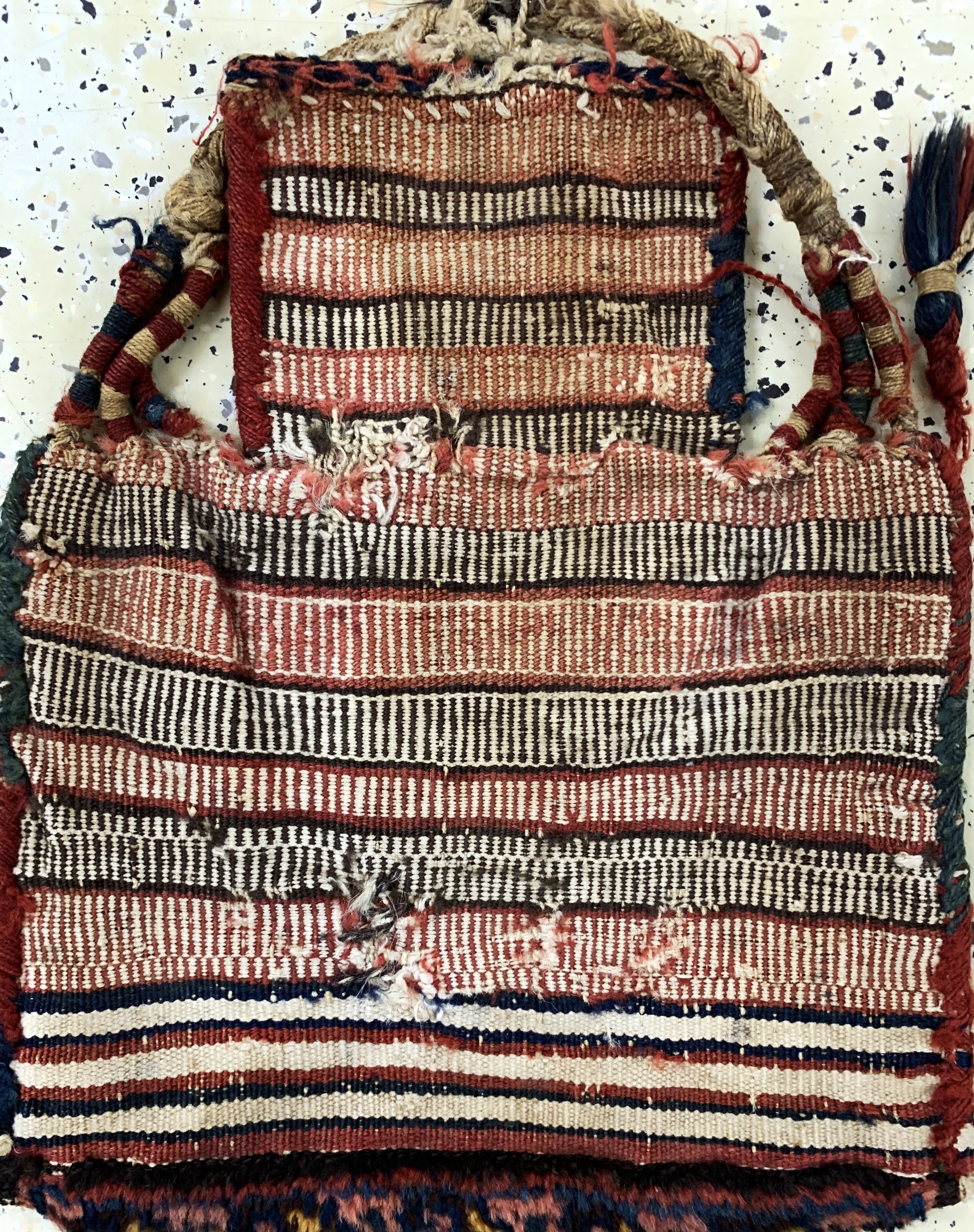Detail f: 2 Lots Luri, Persien, Salztasche & Tasche, 19.Jhd, Wolle auf Wolle, ca. 178 x 59 cm, ca. 43 x 36 cm, EHZ: 3
