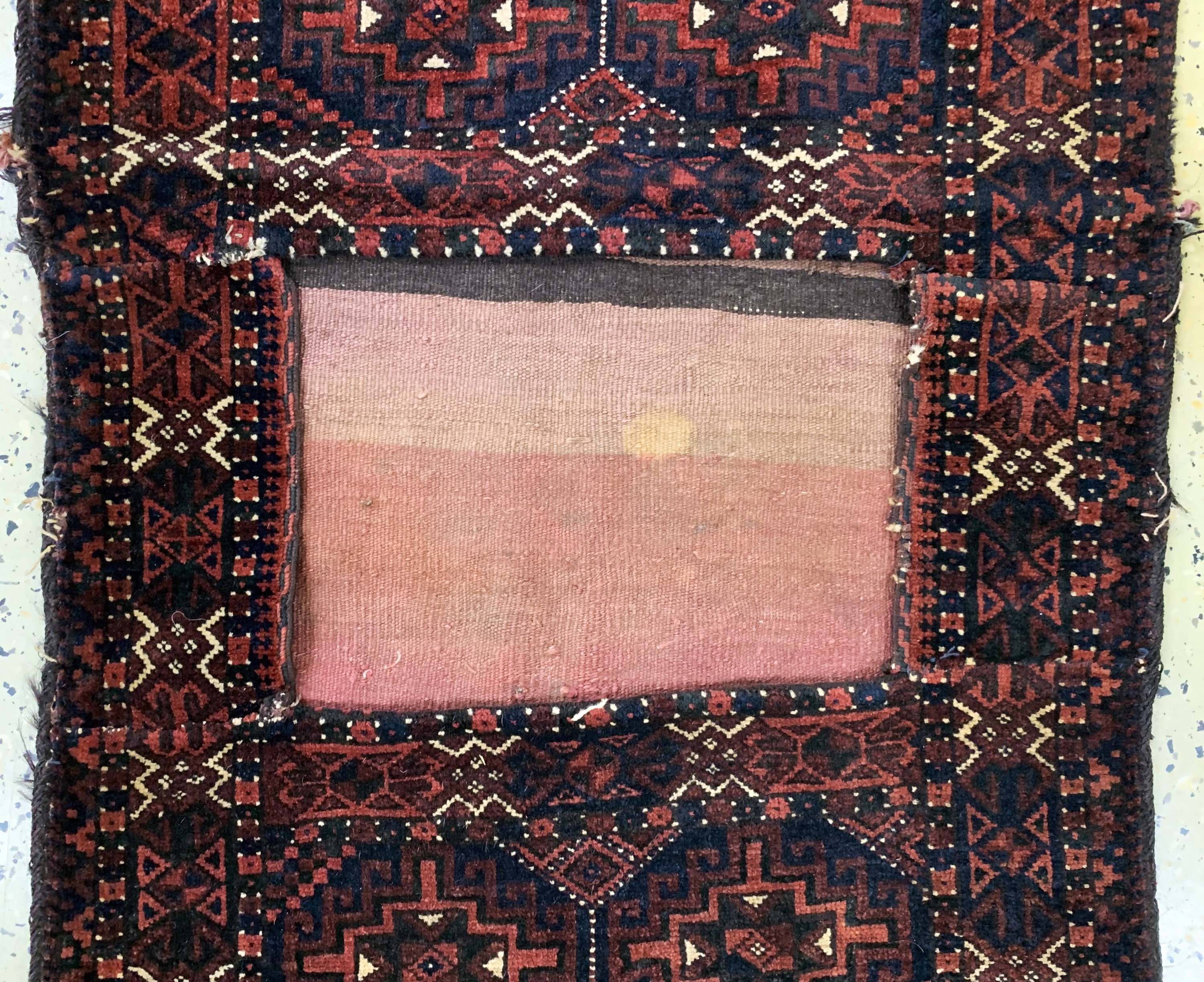 Detail b: Doppelttasche Belutsch, Persien, um 1900, Wolle auf Wolle, ca. 165 x 72 cm, EHZ: 3