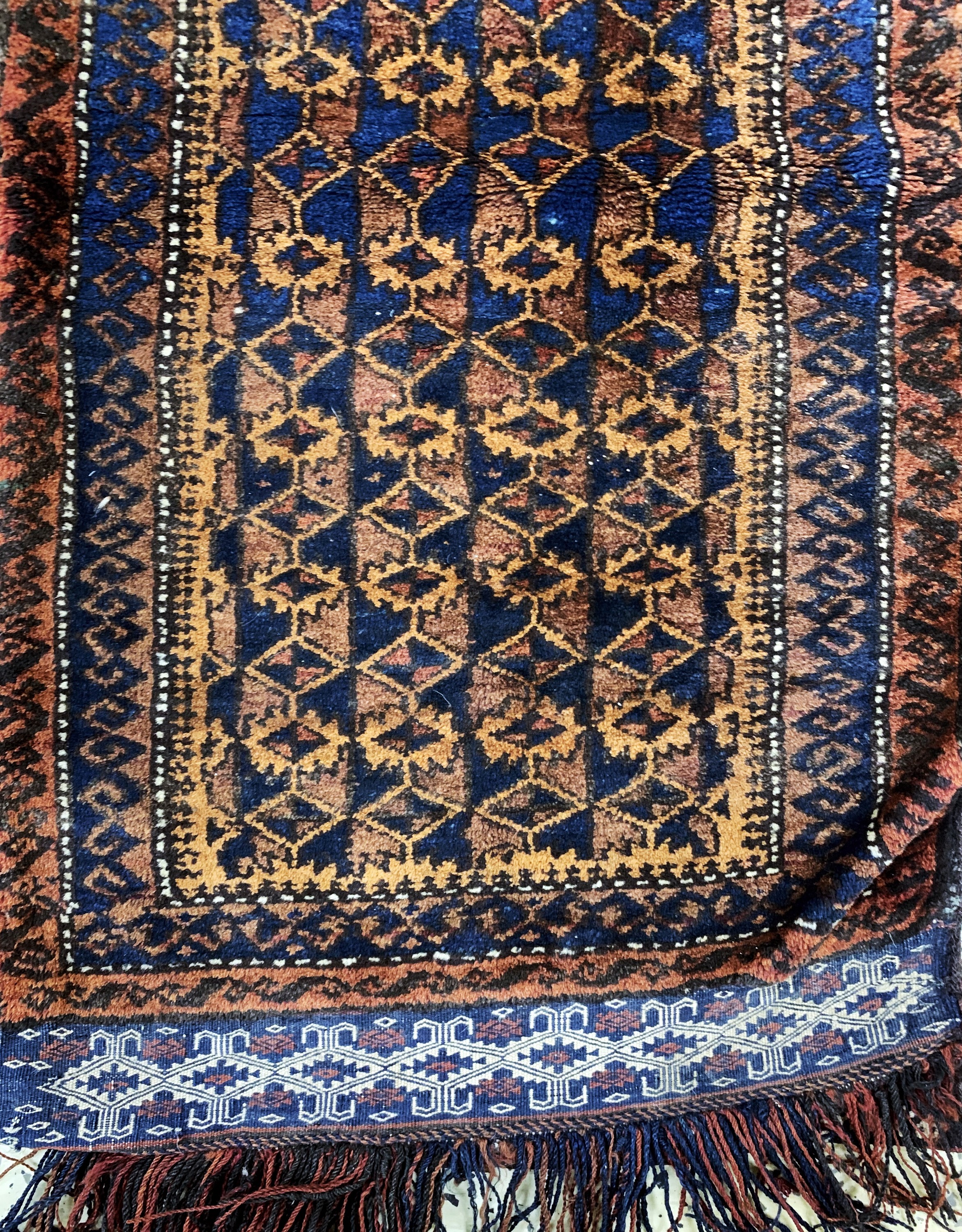 Detail c: 4 Lots Belutsch Persien, Taschen & Taschenfront, 19.Jhd, Wolle auf Wolle, ca. 109x 55 cm, EHZ: 3