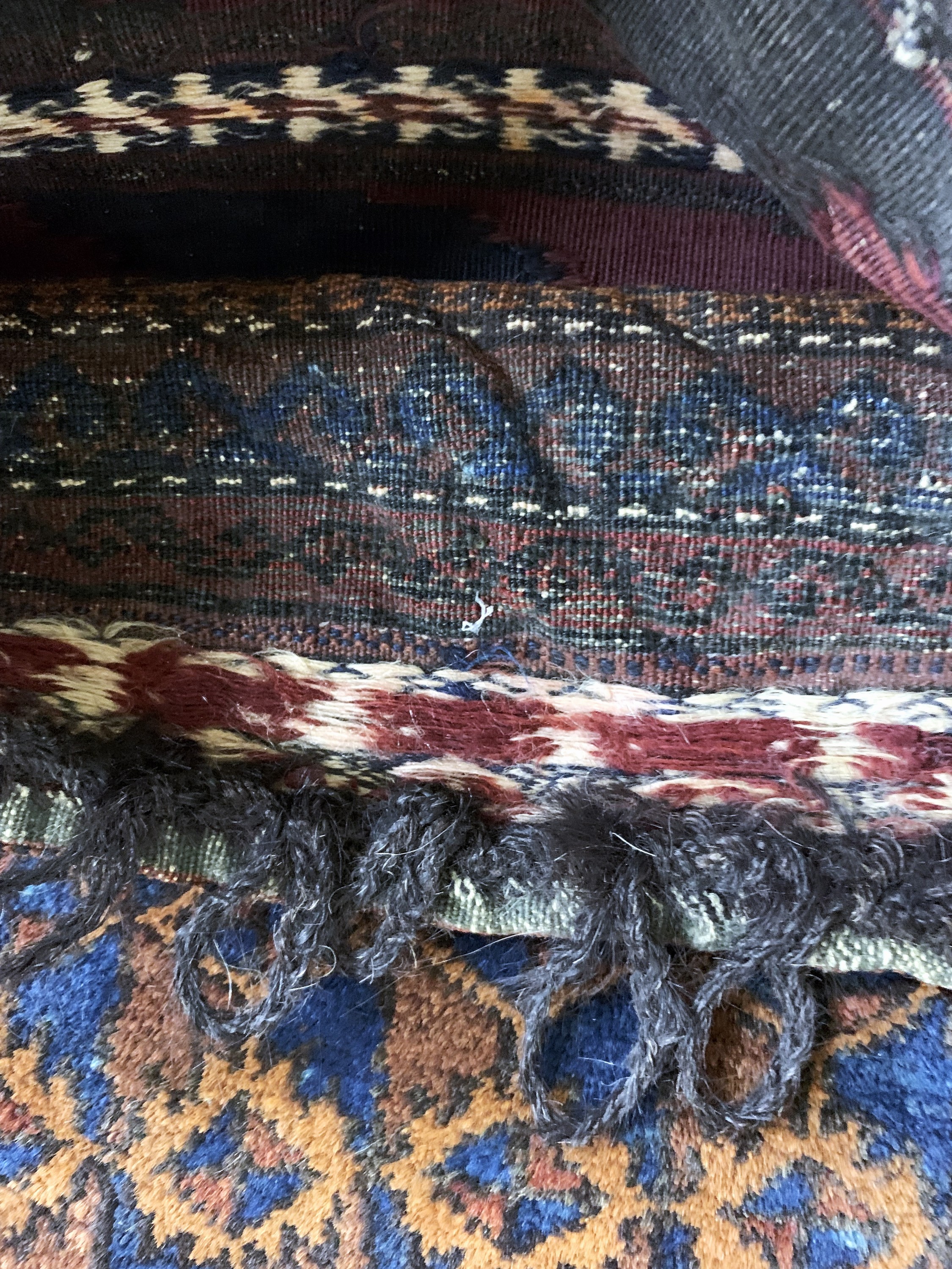 Detail e: 4 Lots Belutsch Persien, Taschen & Taschenfront, 19.Jhd, Wolle auf Wolle, ca. 109x 55 cm, EHZ: 3