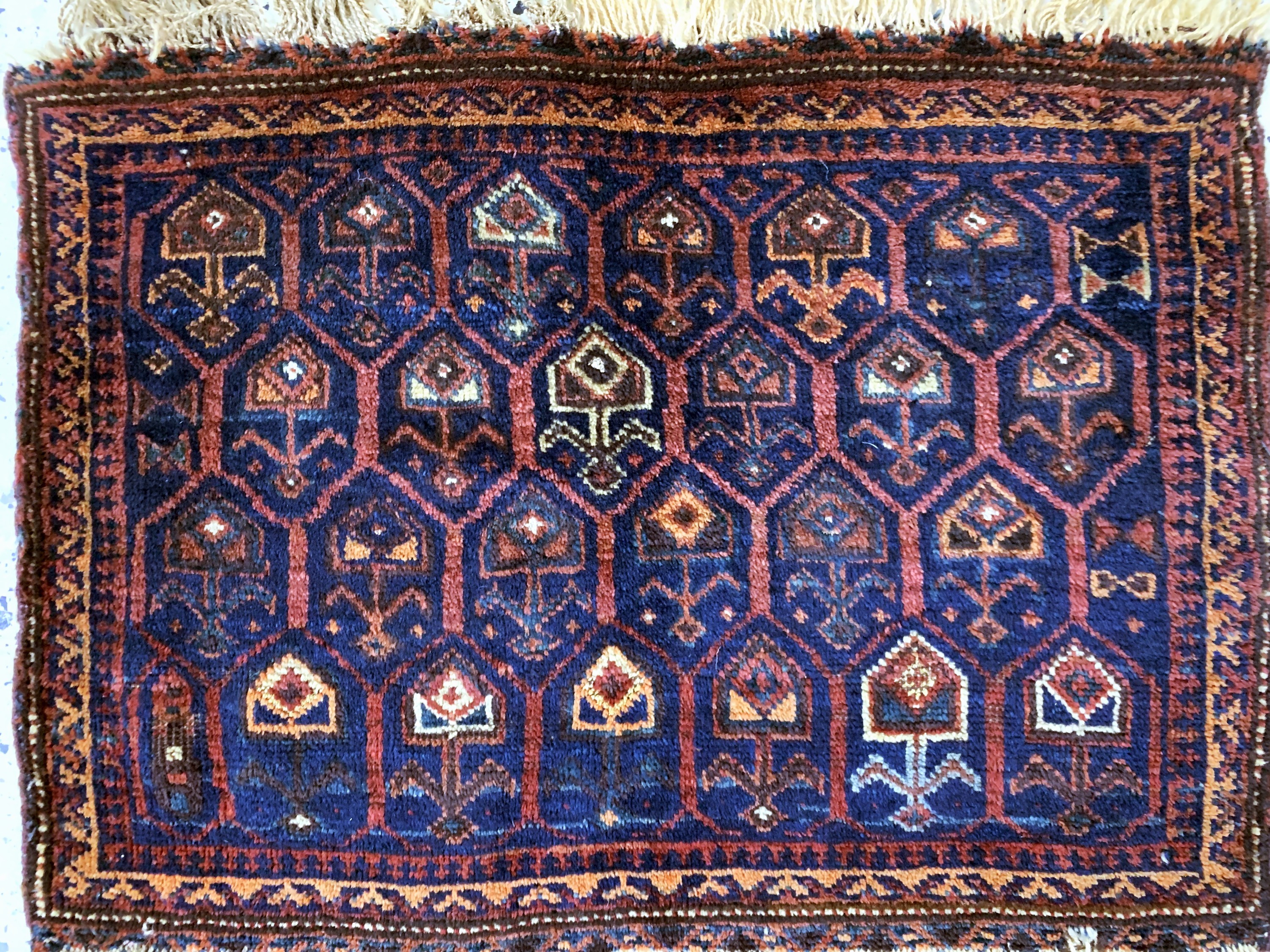 Detail f: 4 Lots Belutsch Persien, Taschen & Taschenfront, 19.Jhd, Wolle auf Wolle, ca. 109x 55 cm, EHZ: 3