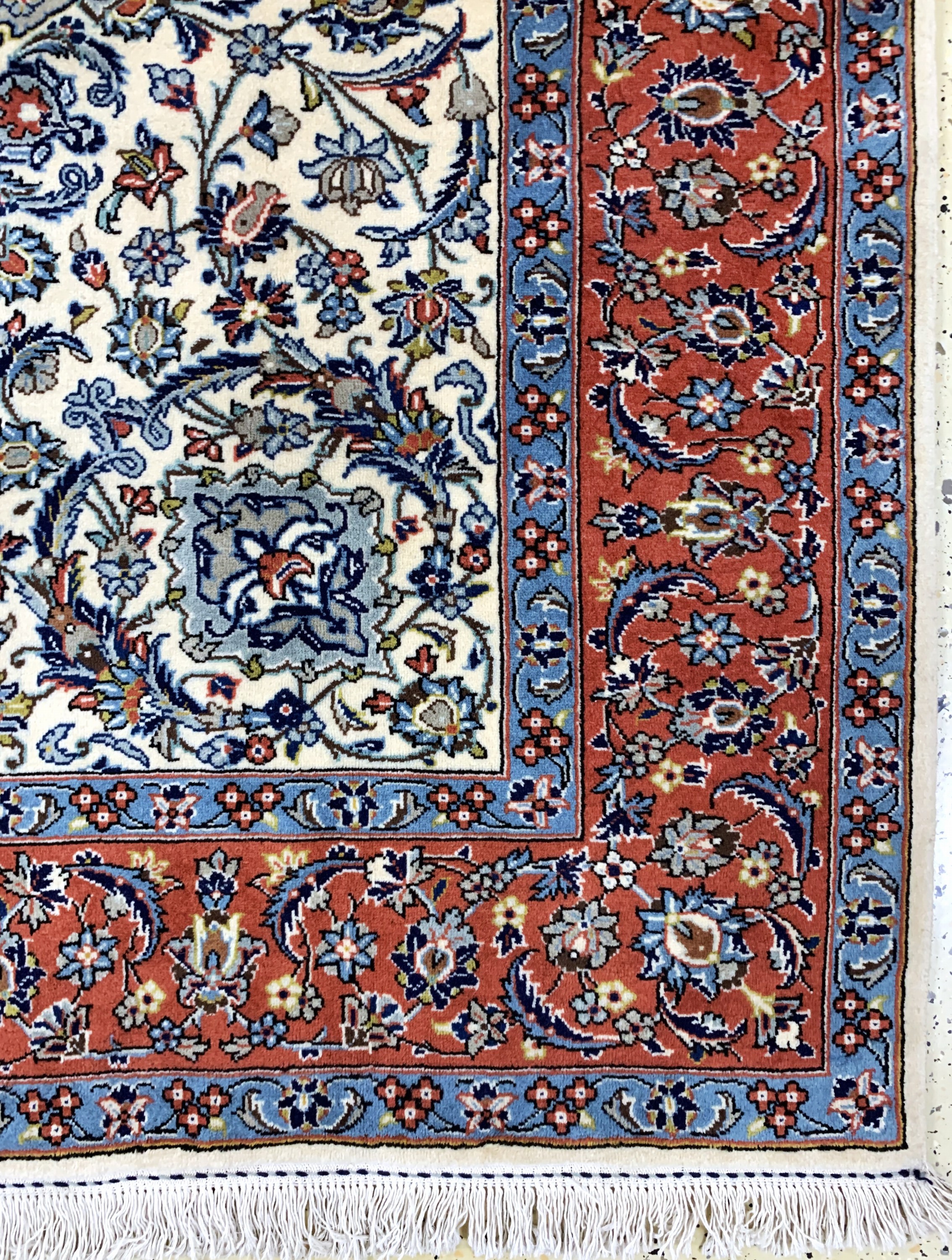 Detail a: Sarogh, Persien, Ende 20.Jhd, Wolle auf Baumwolle, ca. 192 x 193 cm, EHZ: 1-2