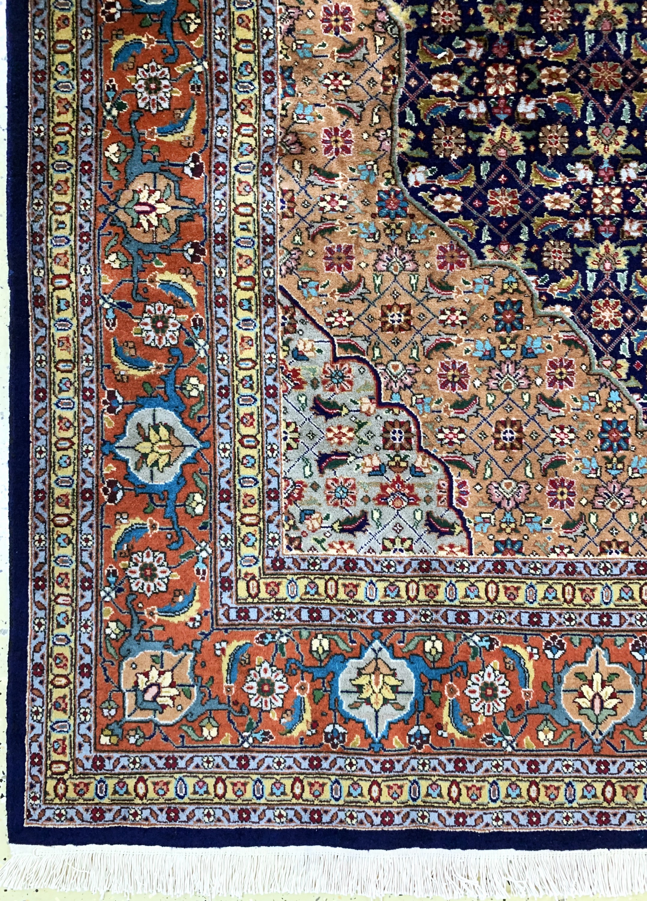 Detail b: Täbriz(40 Raj), Persien, Mitte 20.Jhd, Korkwolle auf Baumwolle, ca. 308 x 217 cm, EHZ: 2