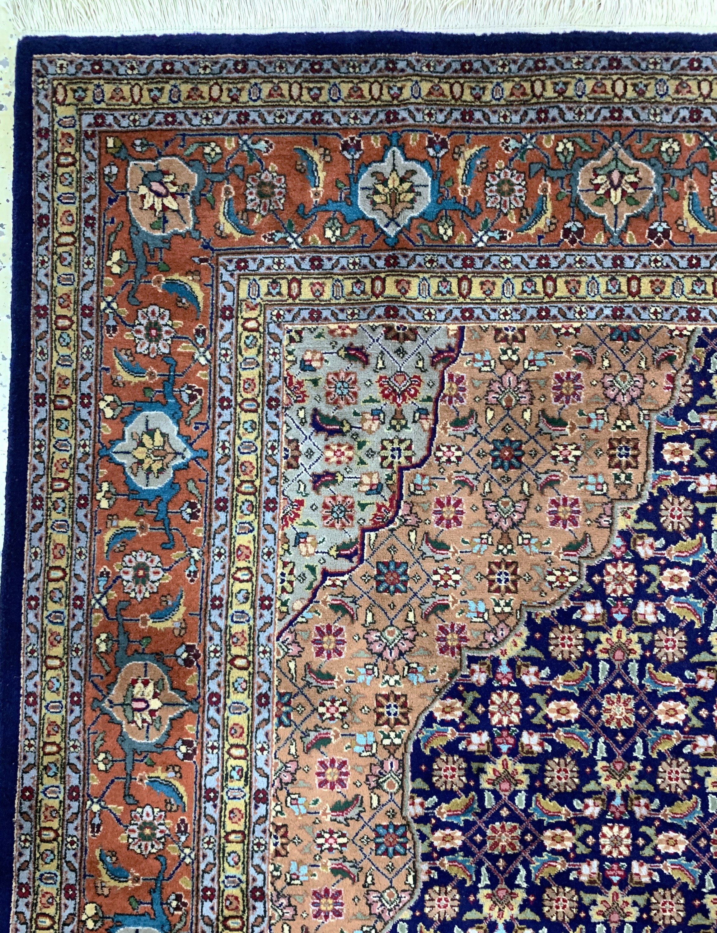 Detail d: Täbriz(40 Raj), Persien, Mitte 20.Jhd, Korkwolle auf Baumwolle, ca. 308 x 217 cm, EHZ: 2
