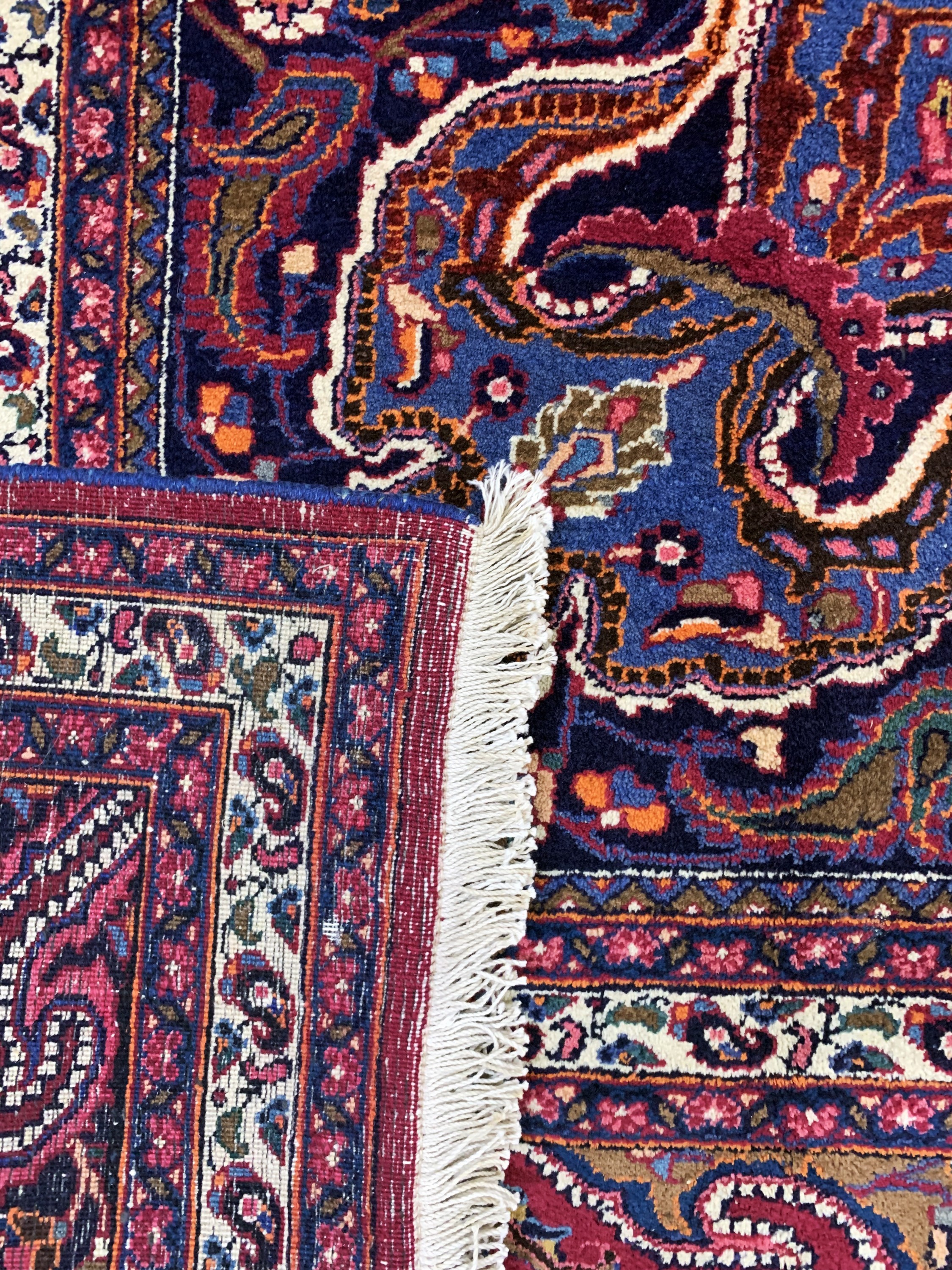 Detail h: Mesched, Persien, Mitte 20.Jhd, Wolle auf Baumwolle, ca. 402 x 307 cm, EHZ: 1-2