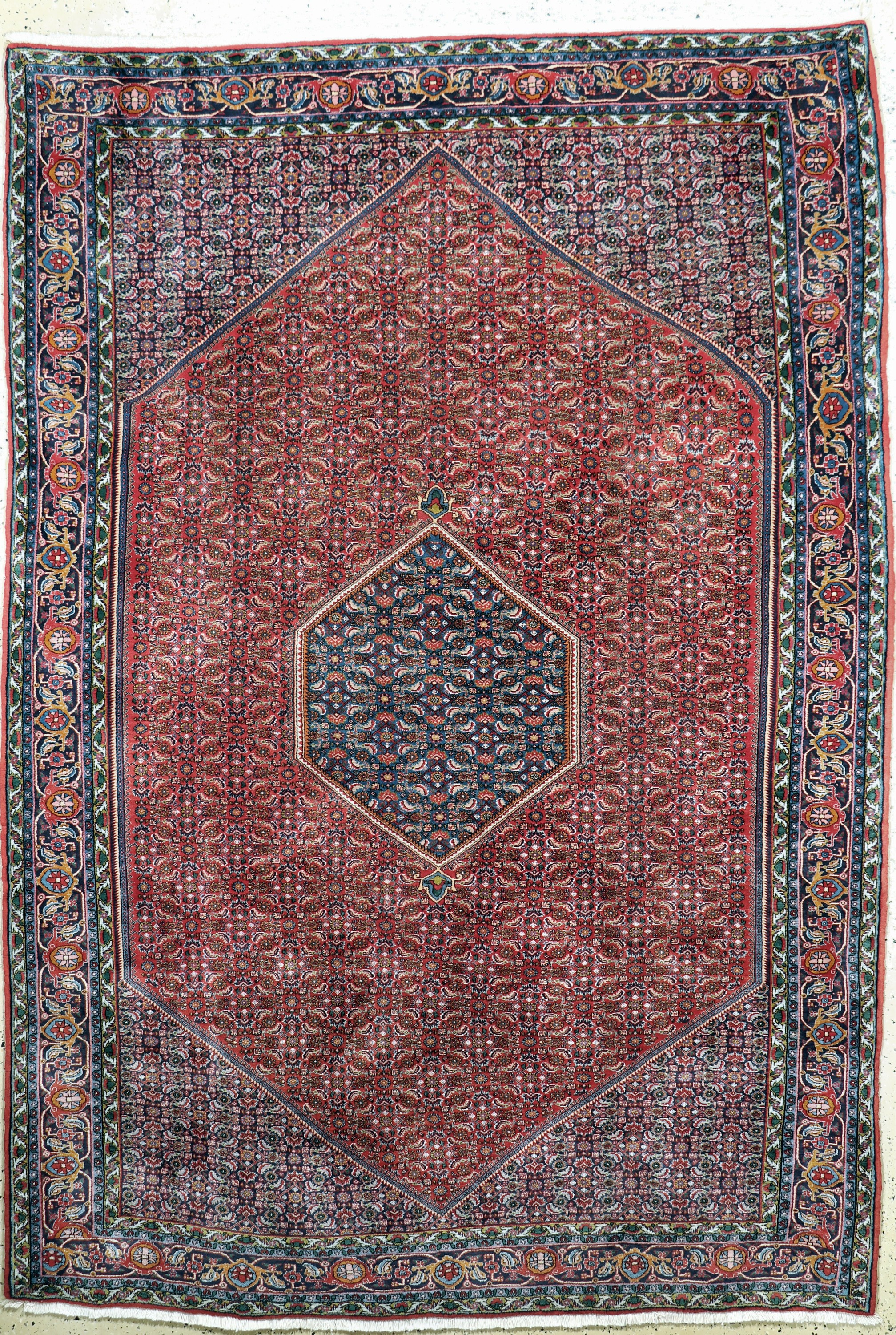 Bidjar fein, Persien, Mitte 20.Jhd, Korkwolle auf Baumwolle, ca. 335 x 225 cm, EHZ: 2