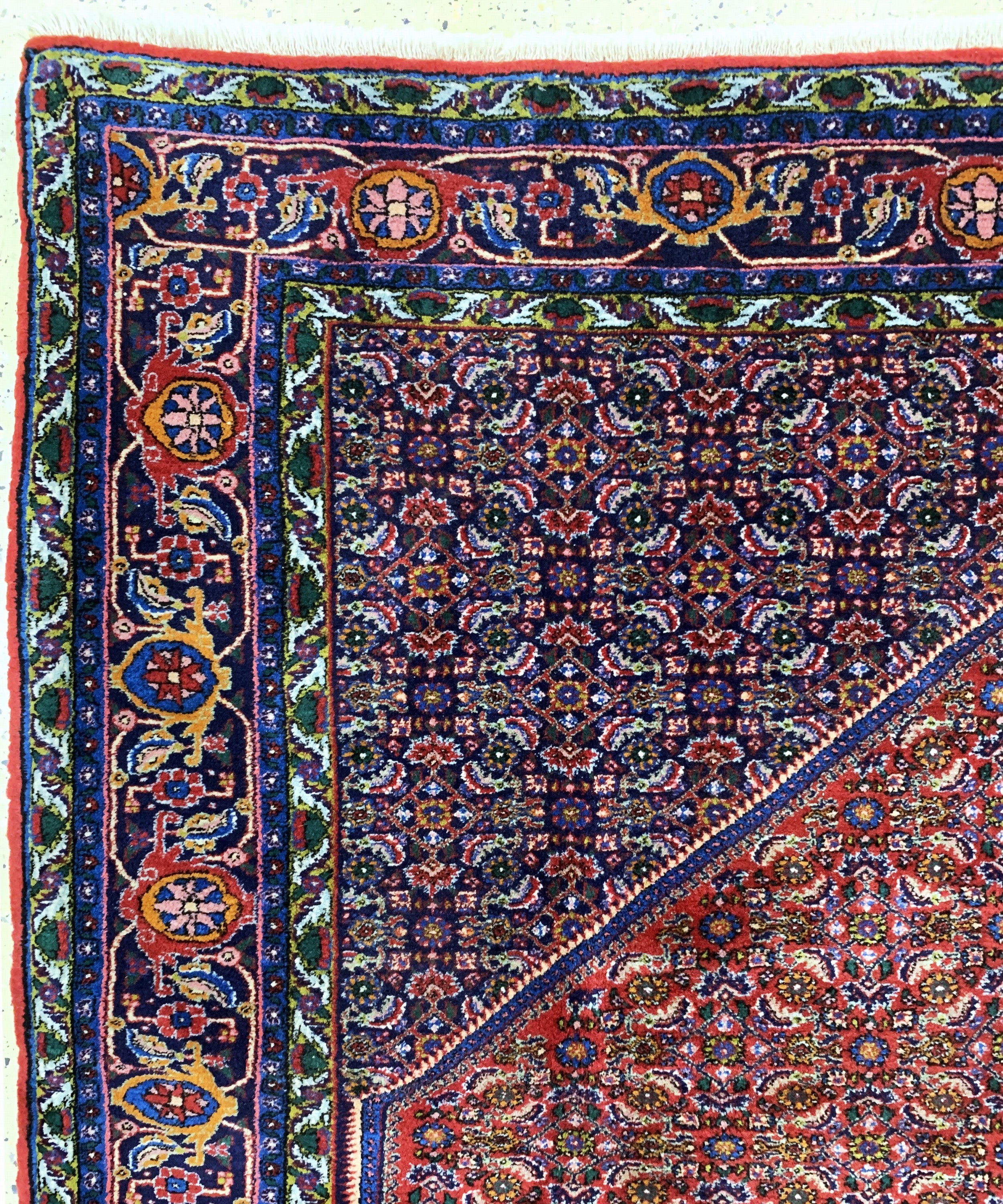 Detail d: Bidjar fein, Persien, Mitte 20.Jhd, Korkwolle auf Baumwolle, ca. 335 x 225 cm, EHZ: 2