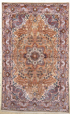 Image Lahor fein, Pakistan, Mitte 20.Jhd, Korkwolle auf Baumwolle, ca. 222 x 139 cm, EHZ: 1-2