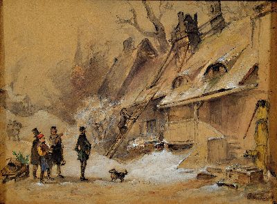 Image Carl August Reinhardt, 1818 Leipzig-1877 Kötzschenbroda, aquarellierte ...
