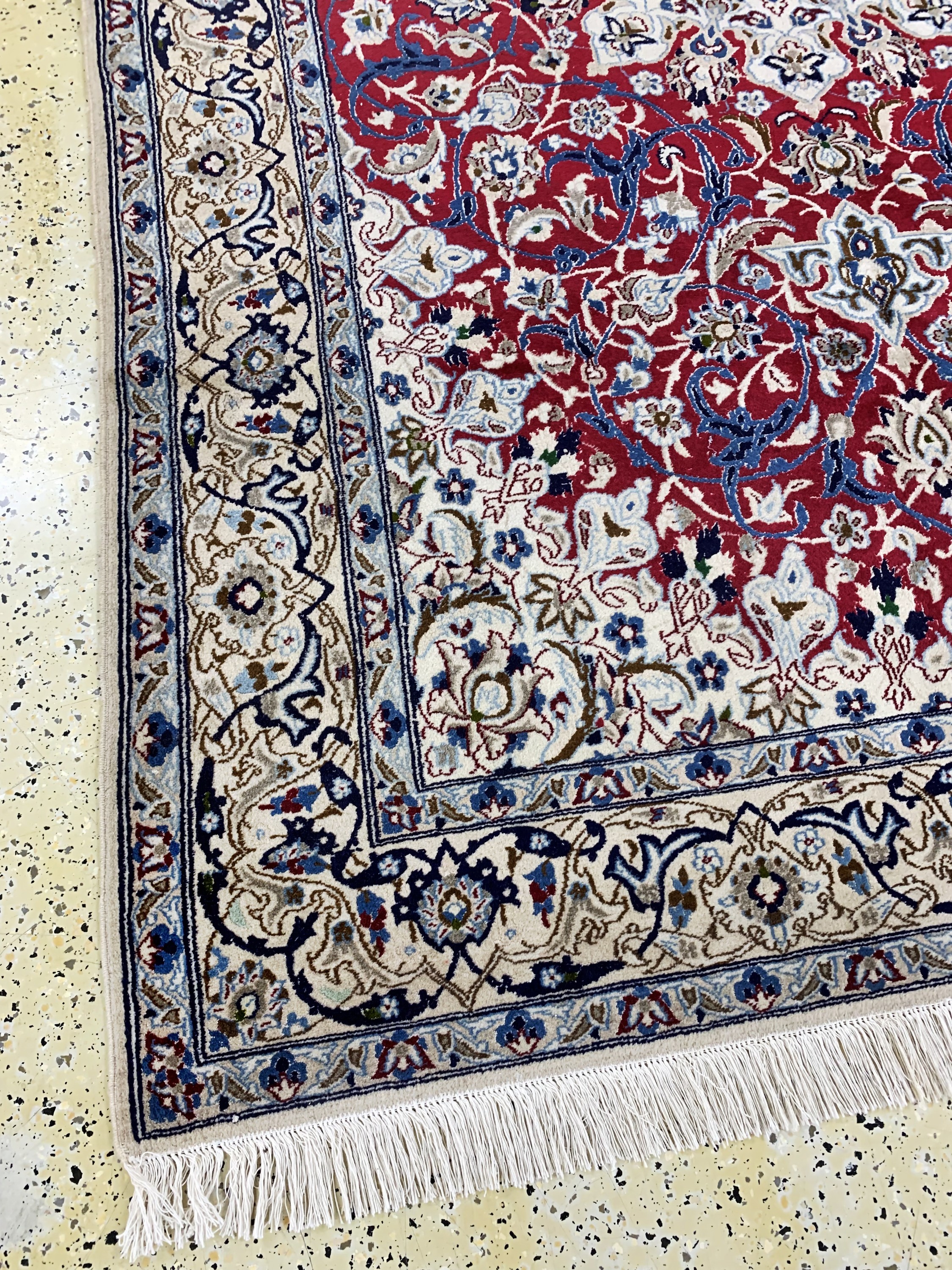 Detail f: Nain fein(9 La), Persien, Ende 20.Jhd, Korkwolle mit Seide, ca. 264 x 166 cm, EHZ: 2