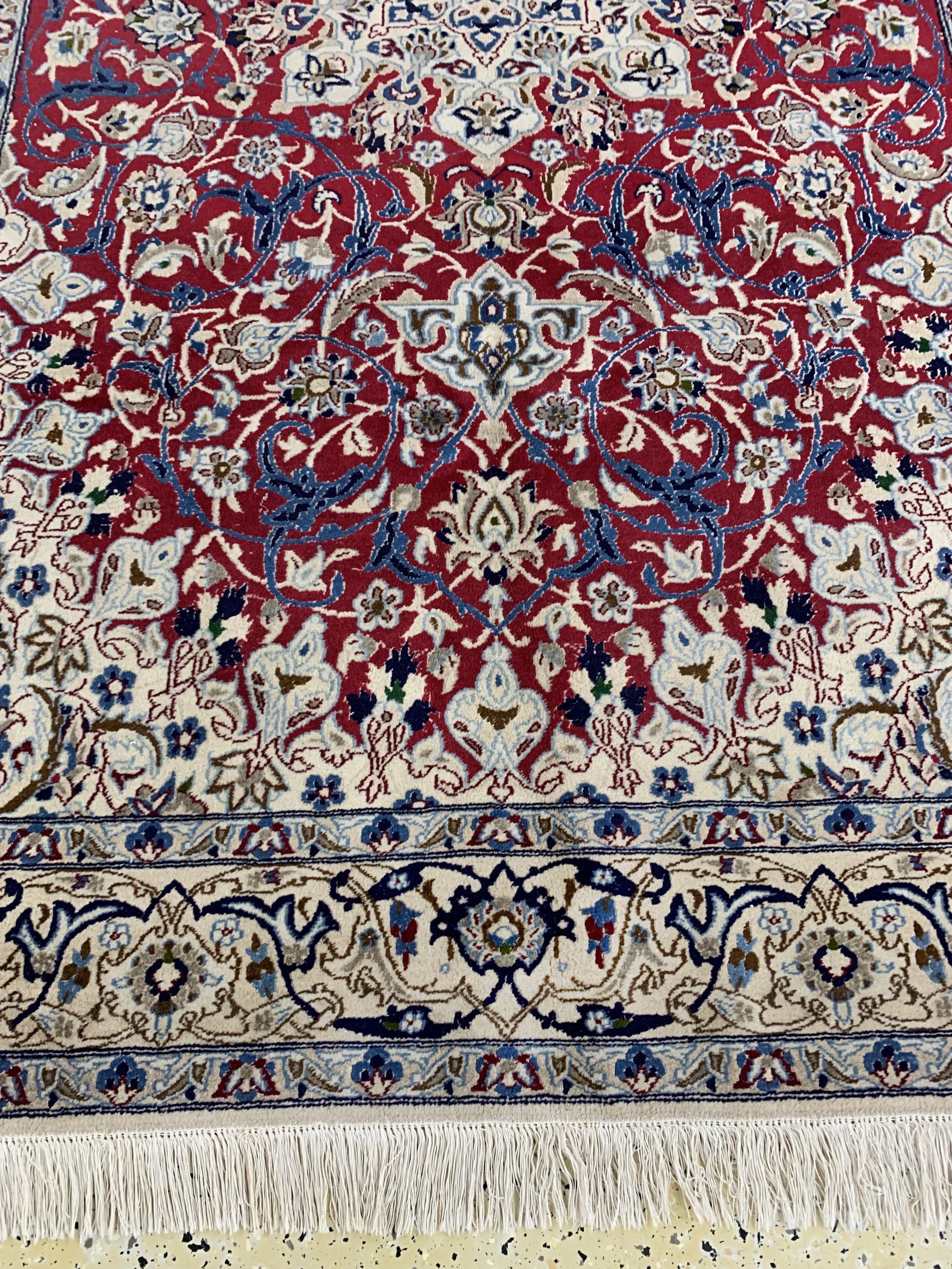 Detail g: Nain fein(9 La), Persien, Ende 20.Jhd, Korkwolle mit Seide, ca. 264 x 166 cm, EHZ: 2
